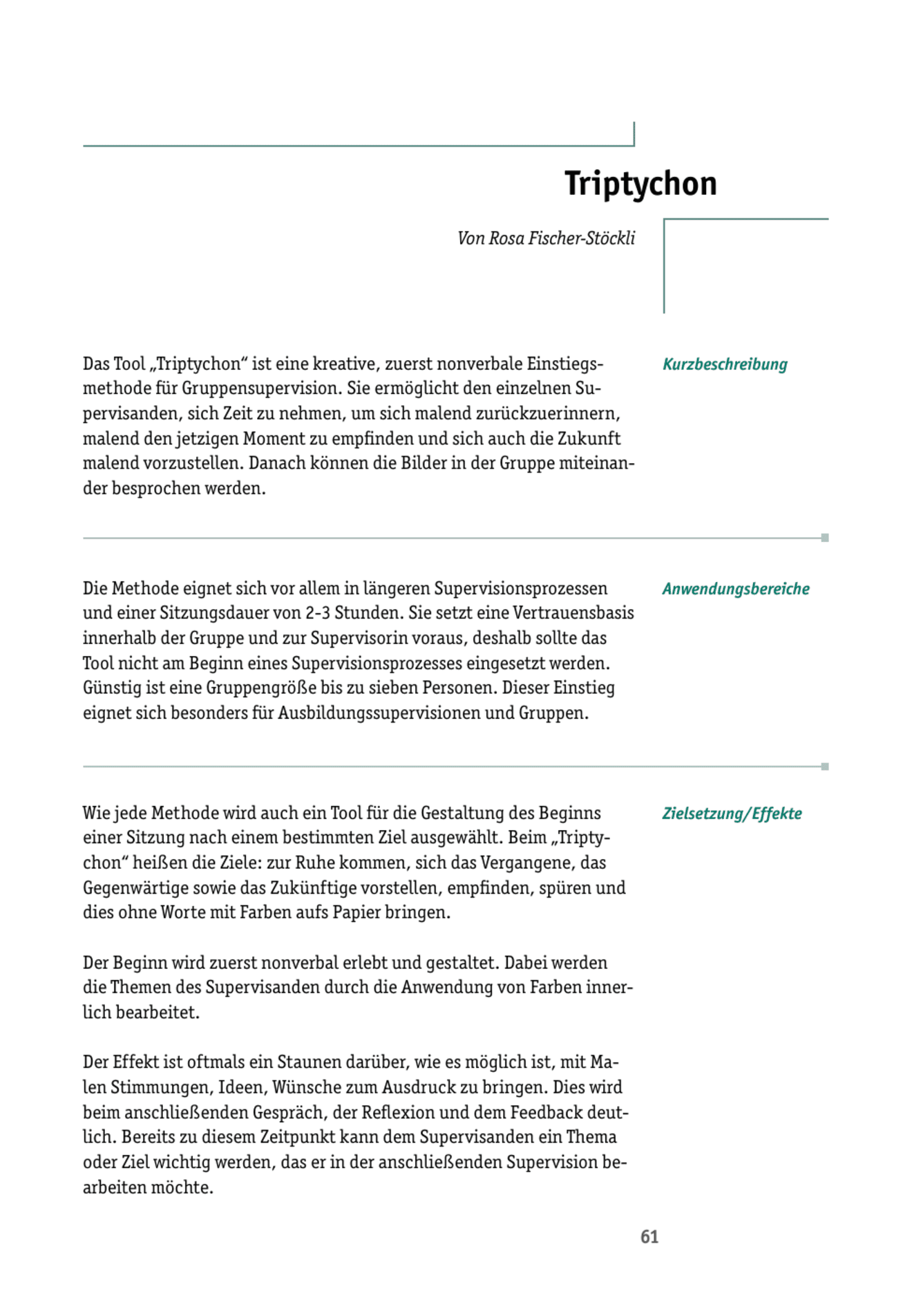 zum Tool: Supervisions-Tool: Triptychon