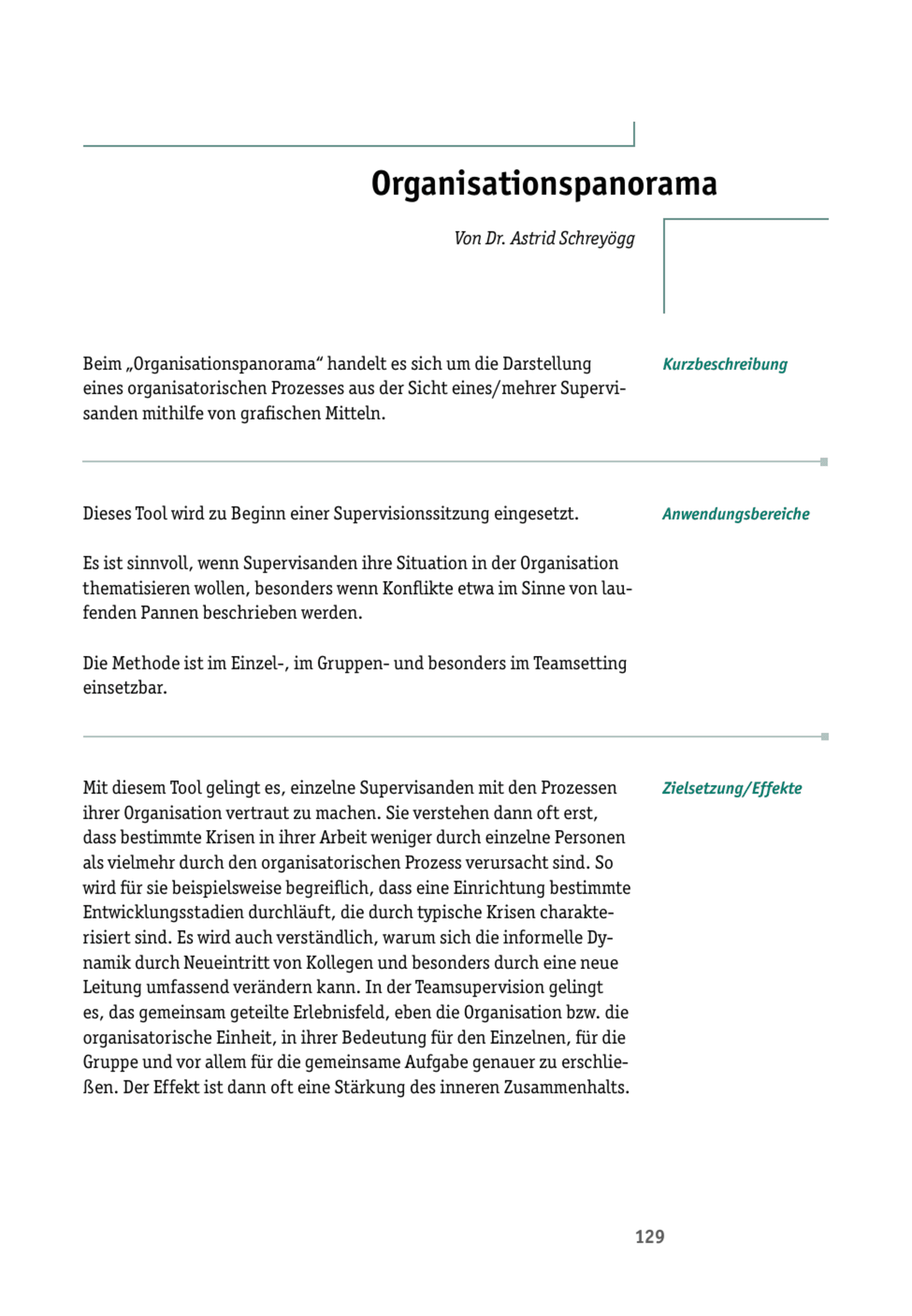 zum Tool: Supervisions-Tool: Organisationspanorama