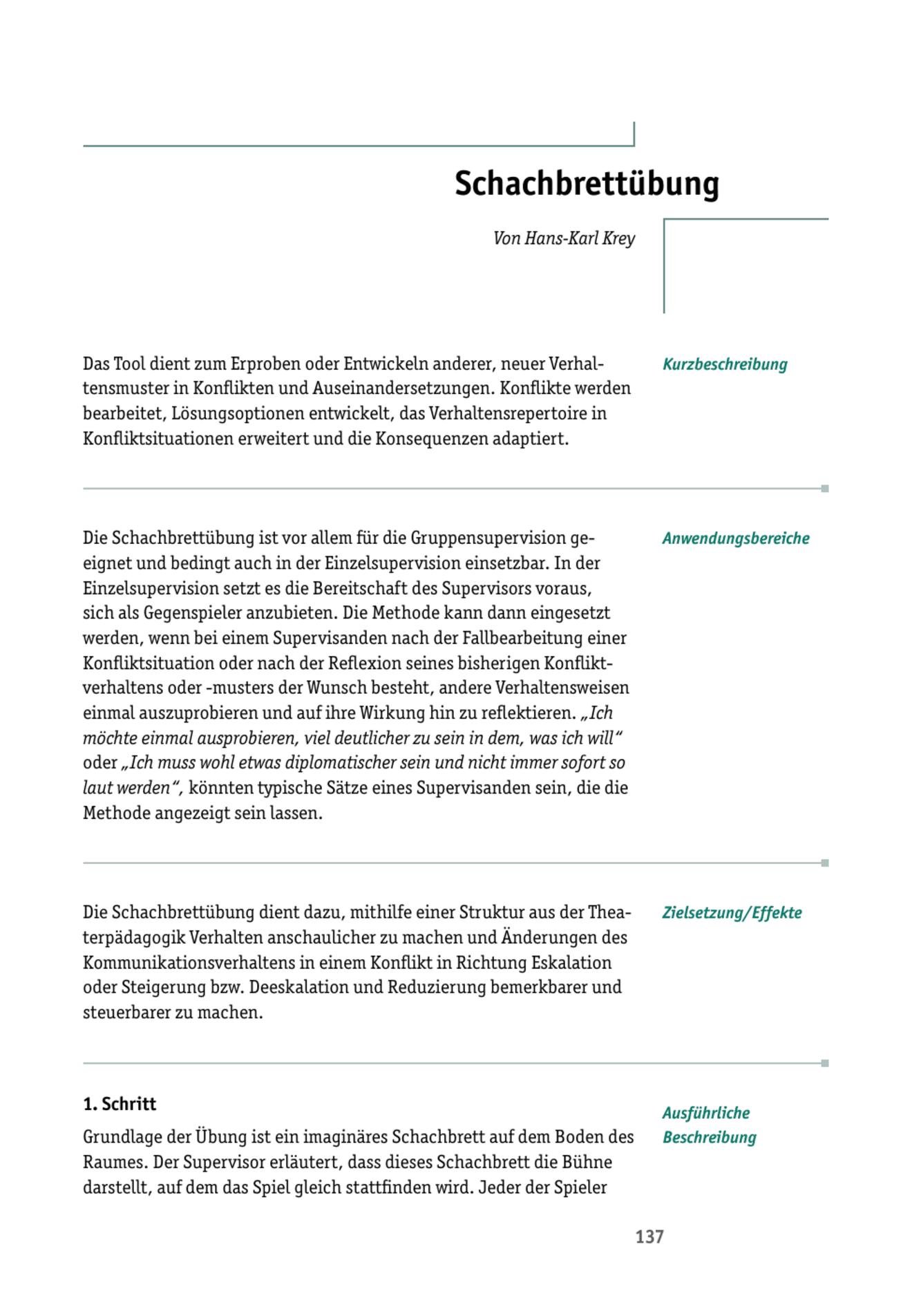 zum Tool: Supervisions-Tool: Schachbrettübung