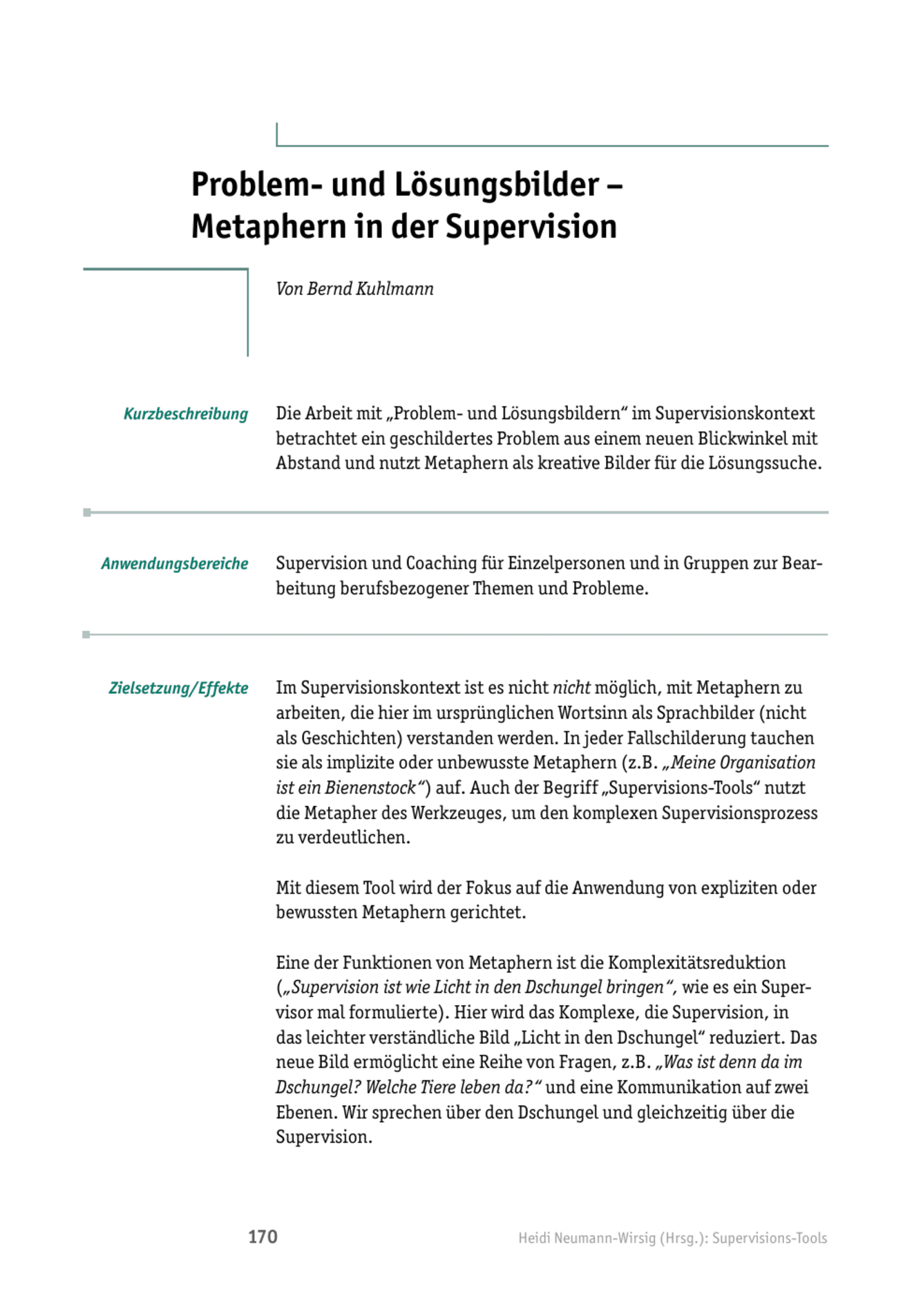 zum Tool: Supervisions-Tool: Problem- und Lösungsbilder