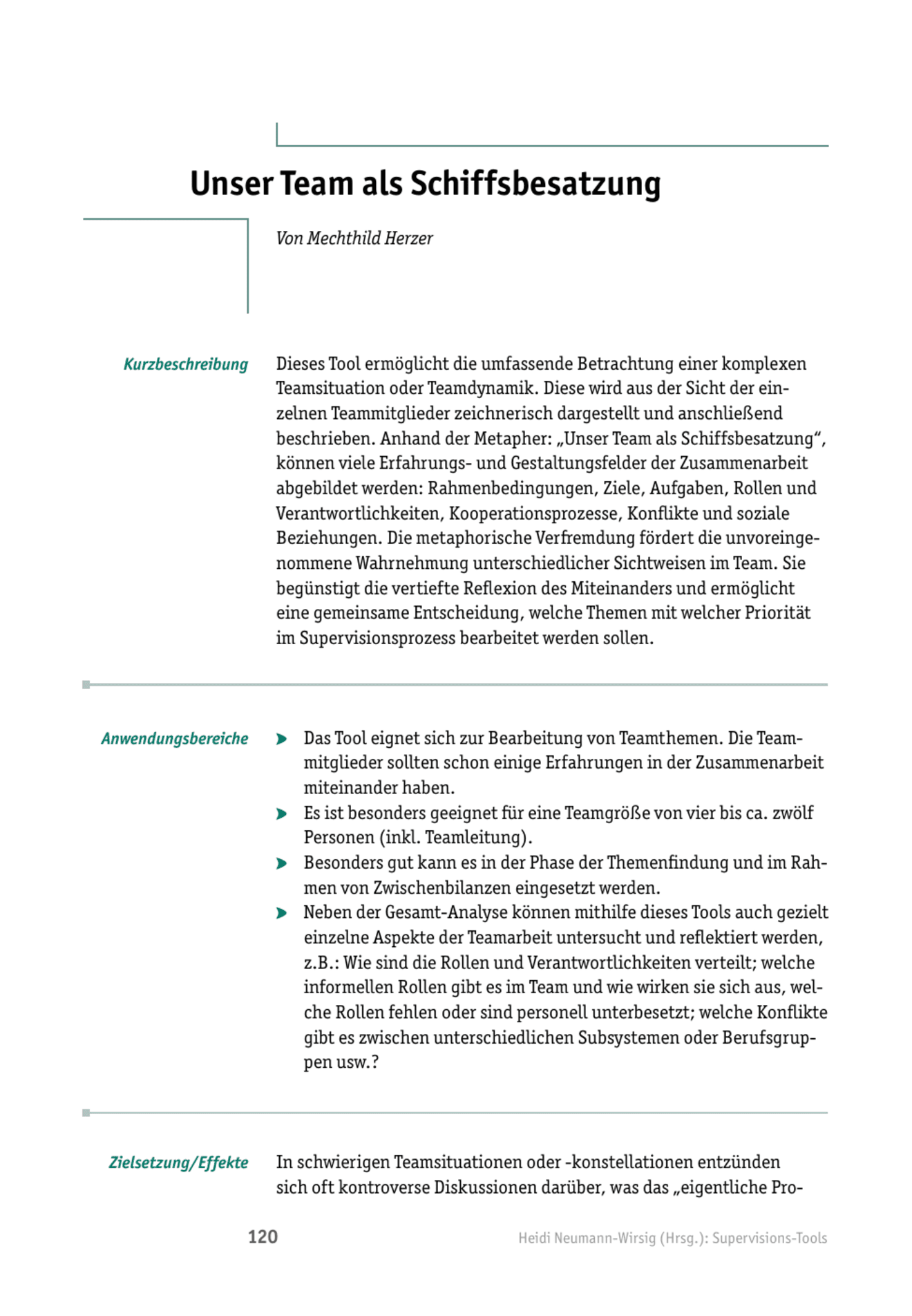 Supervisions-Tool: Unser Team als Schiffsbesatzung