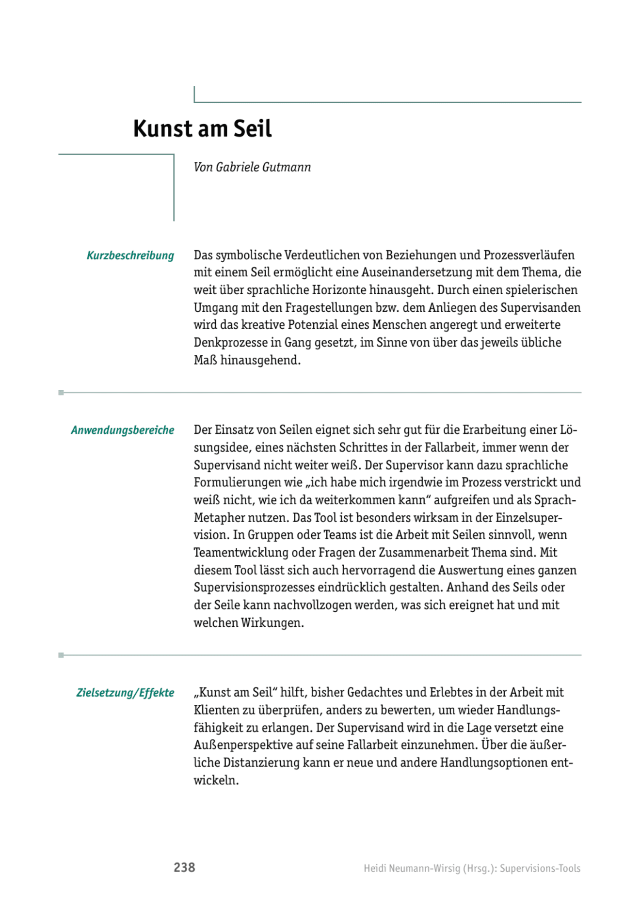 zum Tool: Supervisions-Tool: Kunst am Seil