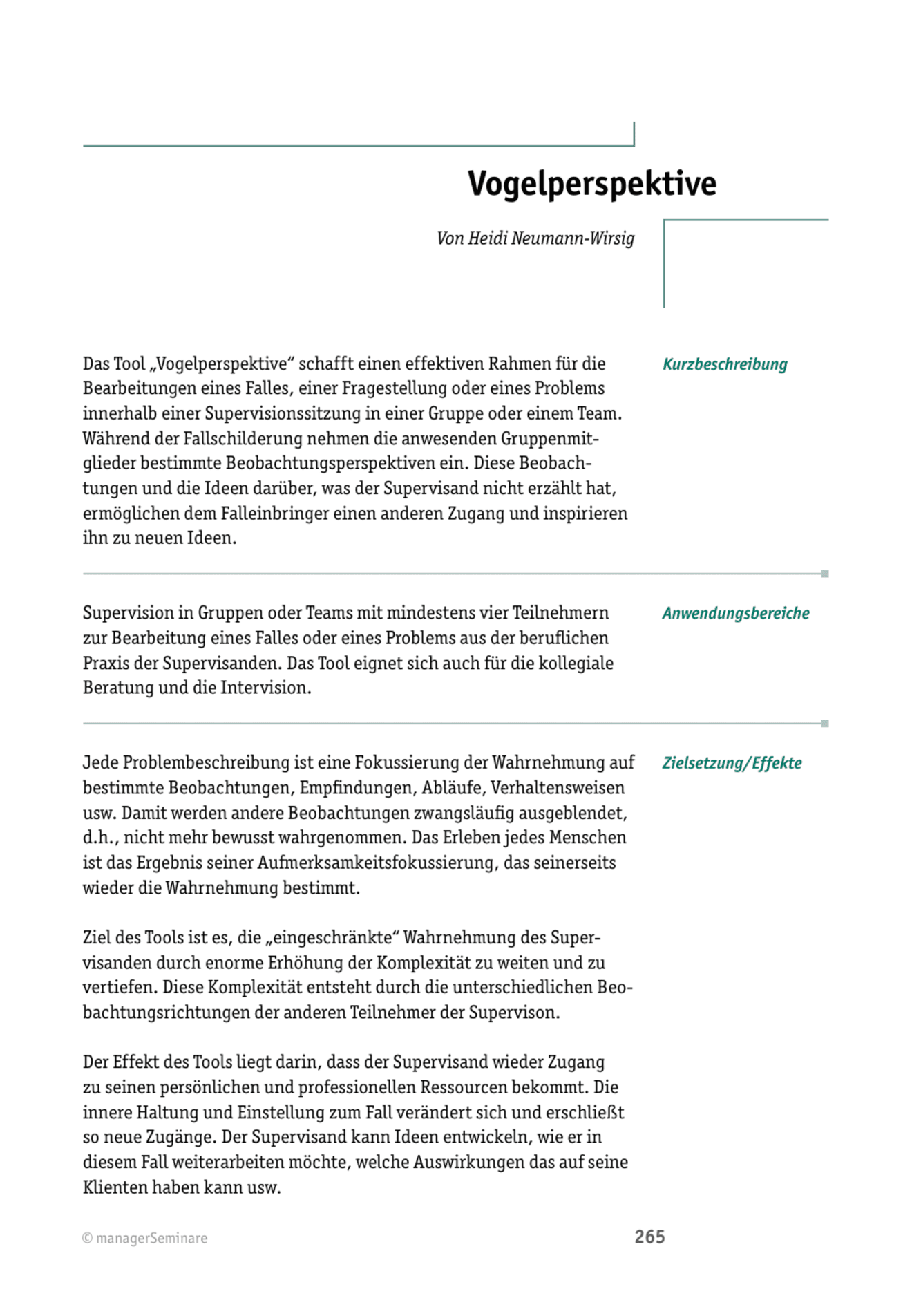 zum Tool: Supervisions-Tool: Vogelperspektive