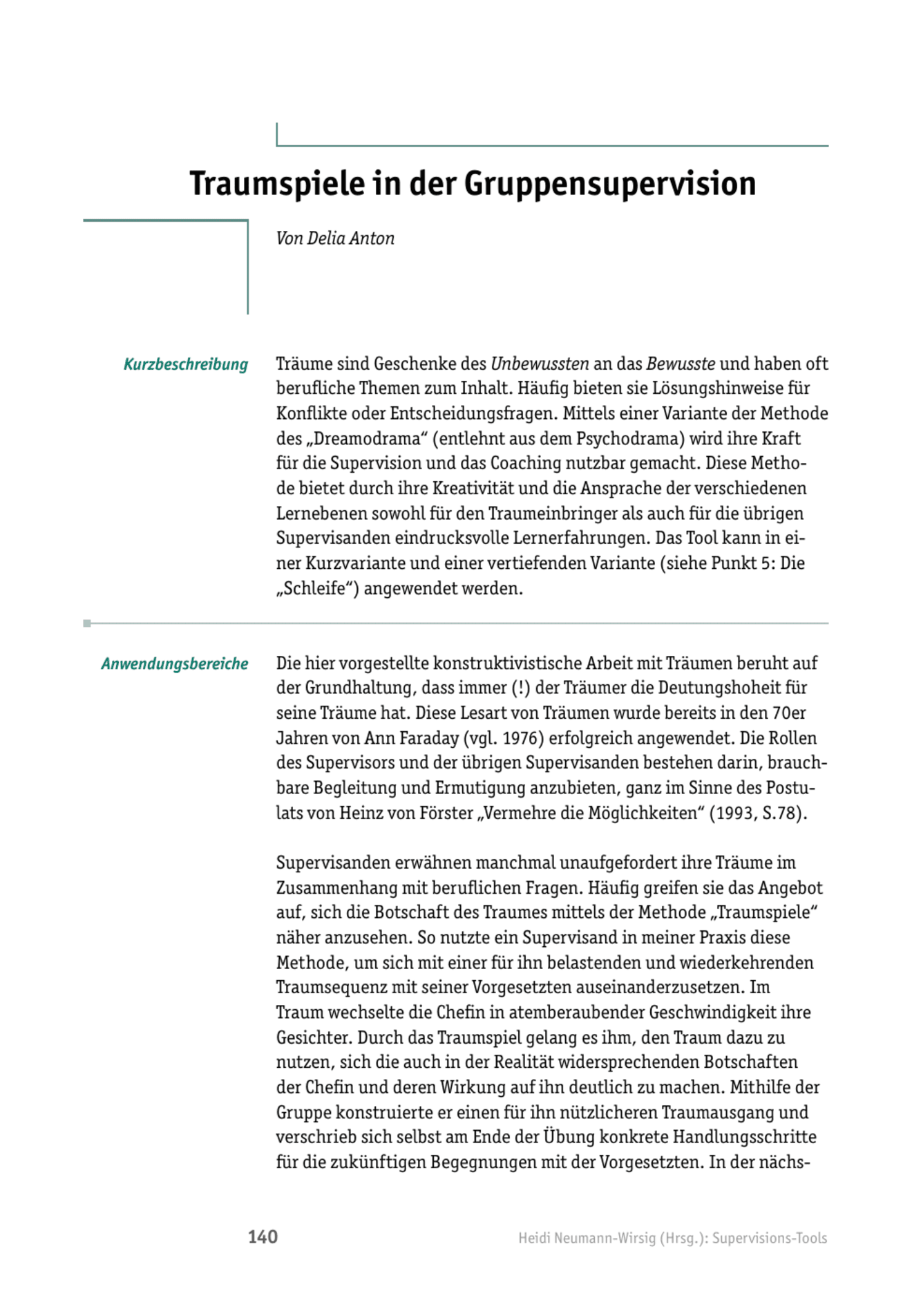 zum Tool: Supervisions-Tool: Traumspiele in der Gruppensupervision