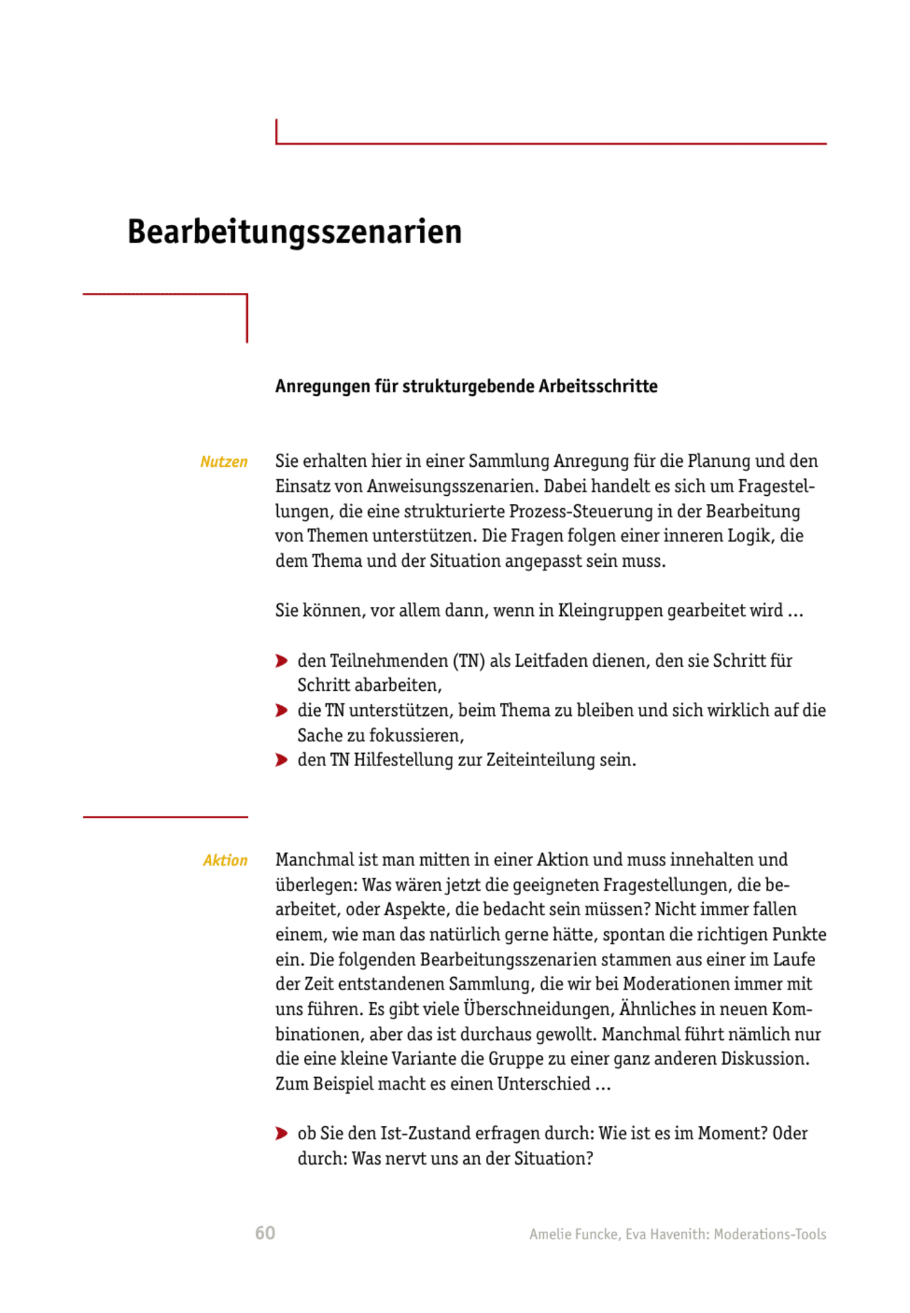 zum Tool: Moderations-Tool: Bearbeitungsszenarien