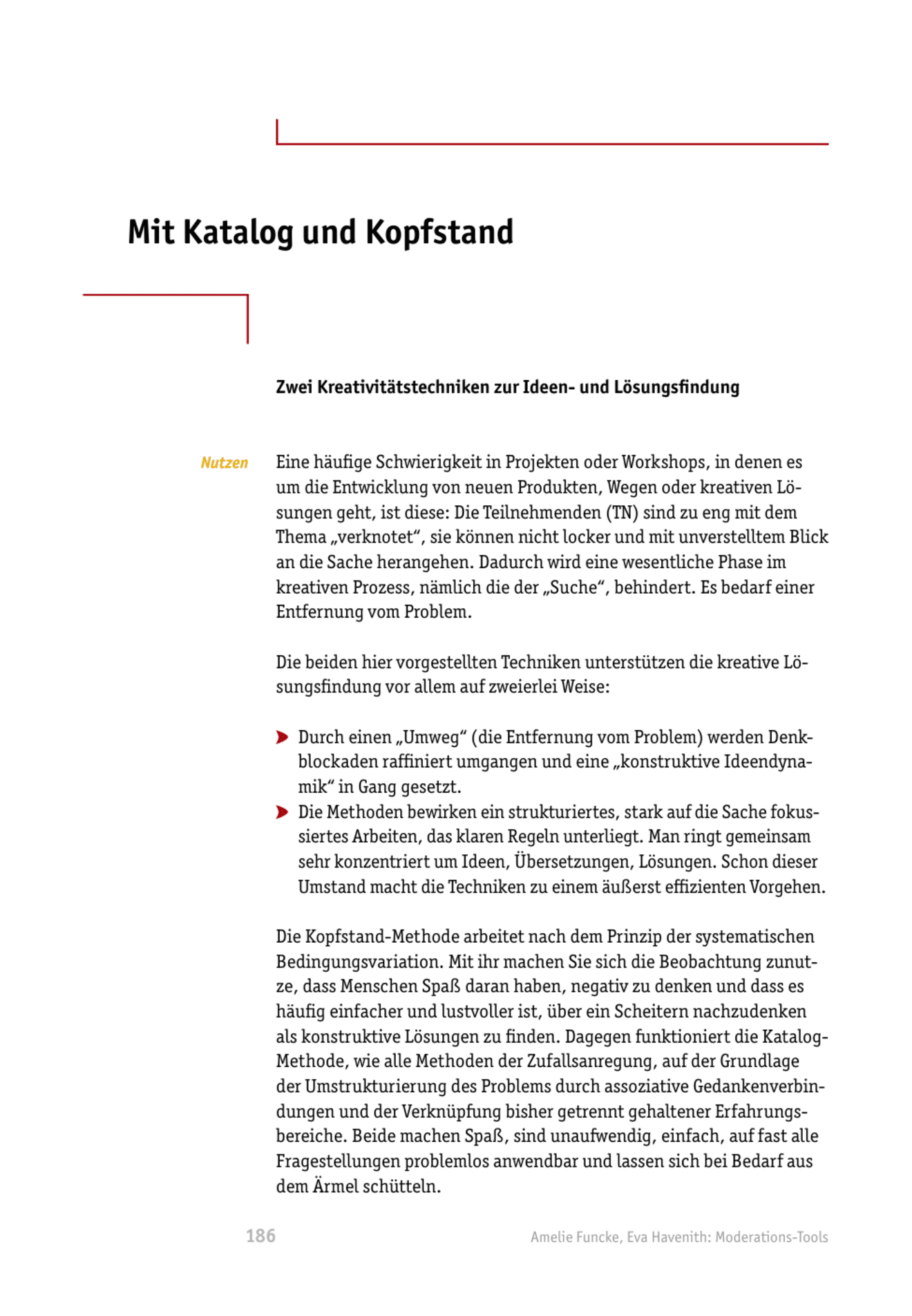 zum Tool: Moderations-Tool: Mit Katalog und Kopfstand