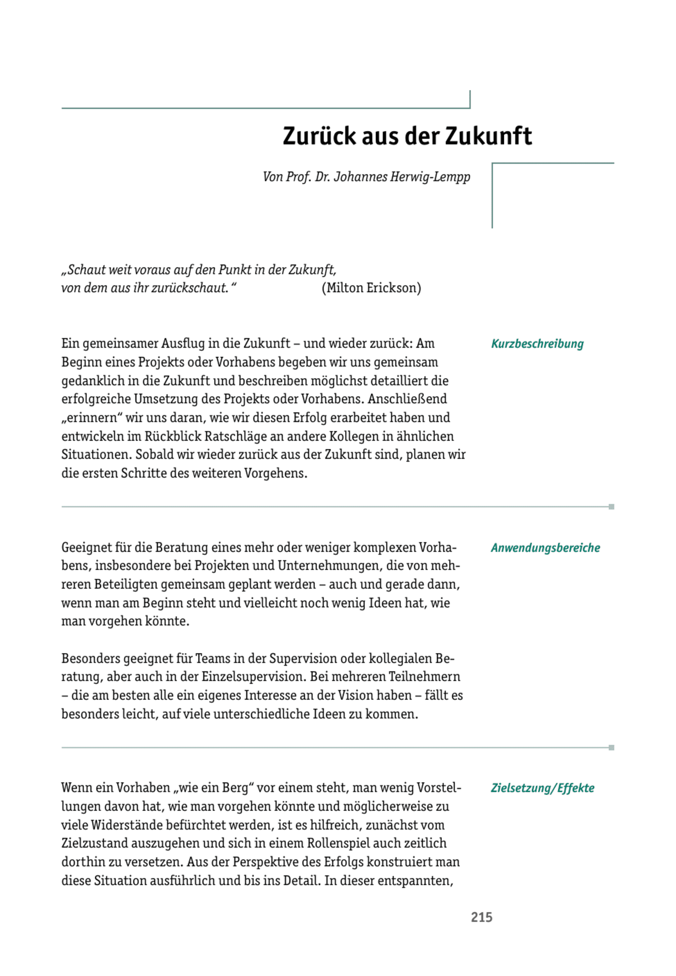 zum Tool: Supervisions-Tool: Zurück aus der Zukunft