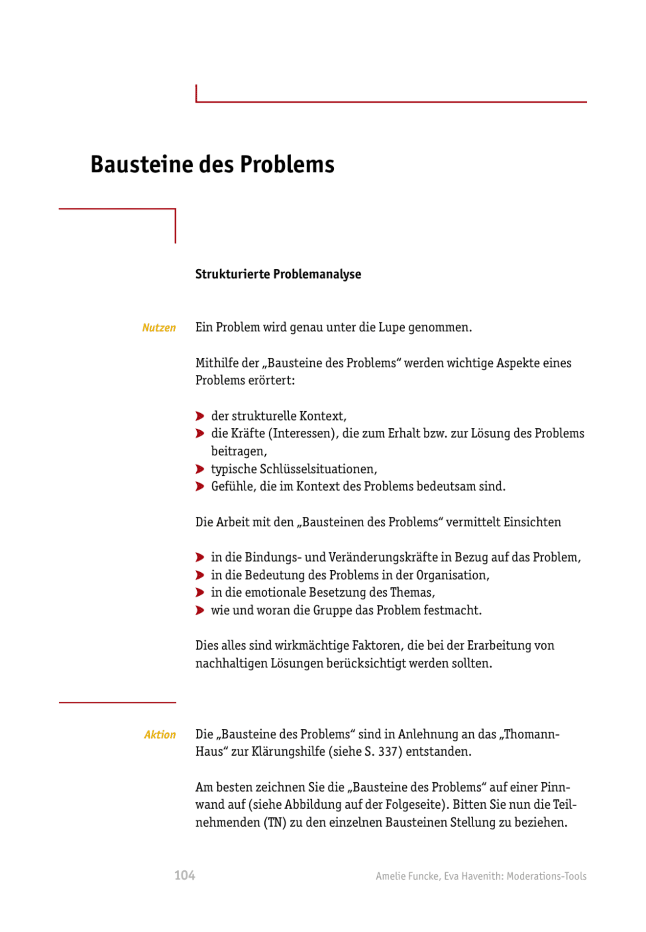 zum Tool: Moderations-Tool: Bausteine des Problems