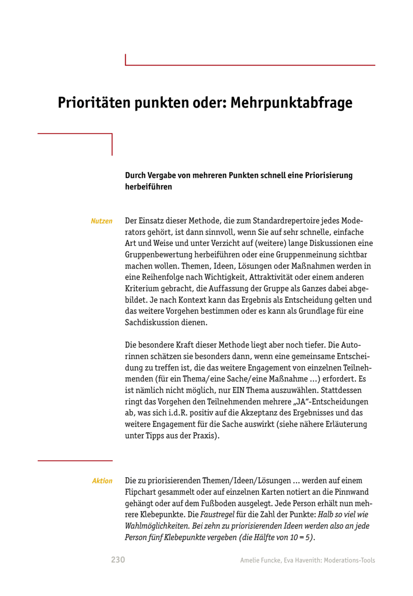 zum Tool: Moderations-Tool: Prioritäten punkten