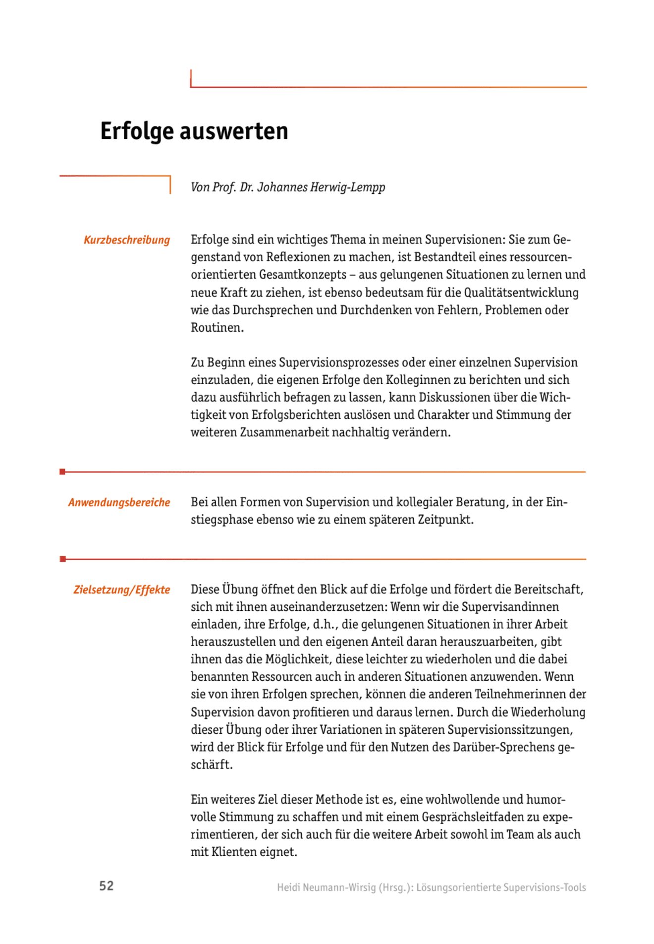 Tool  Supervisions-Tool: Erfolge auswerten