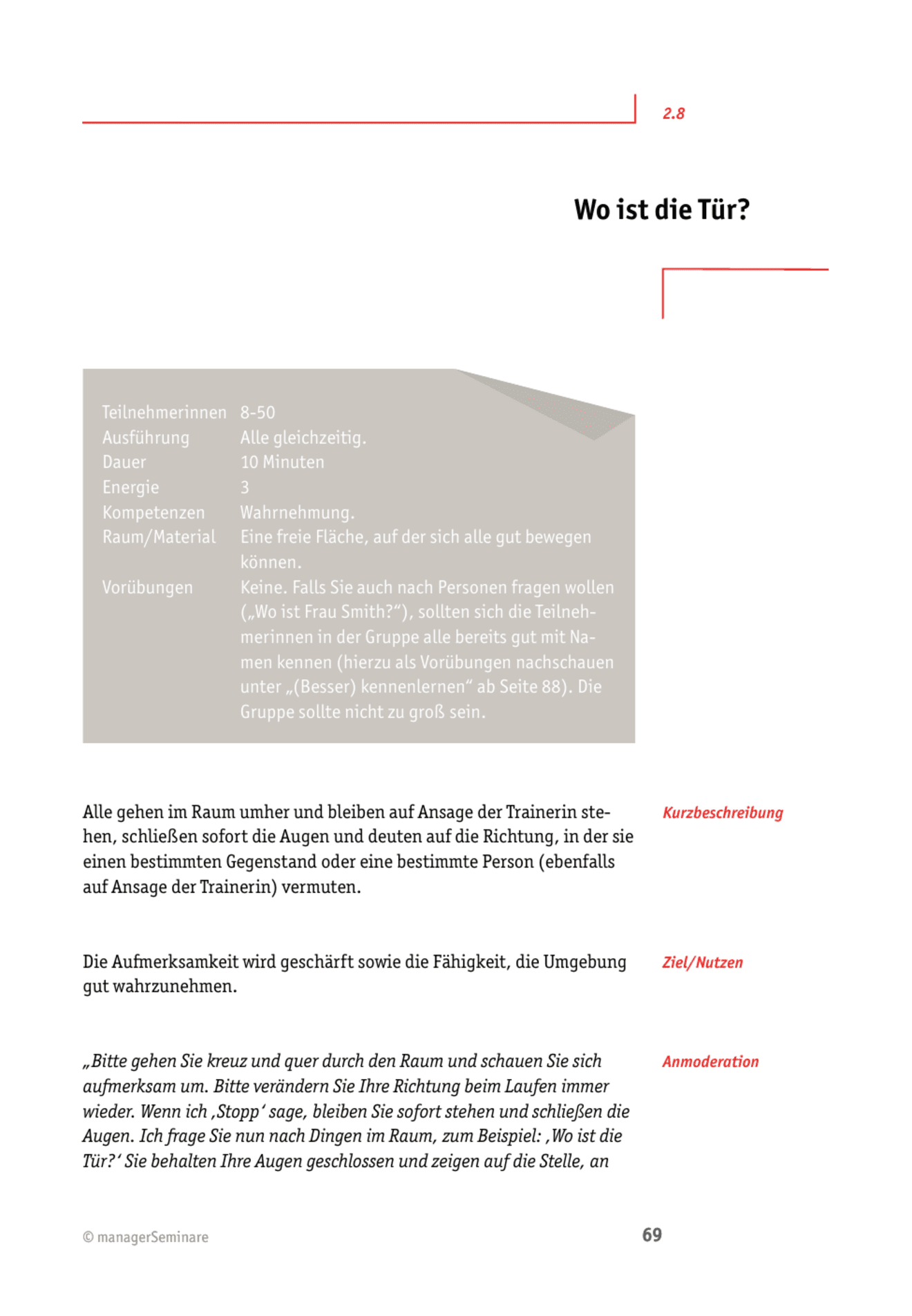 Tool  Agile Teamübung: Wo ist die Tür!