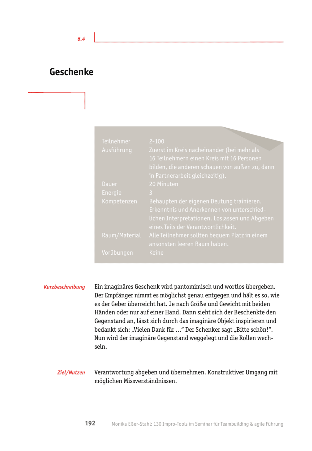 zum Tool: Agile Teamübung: Geschenke