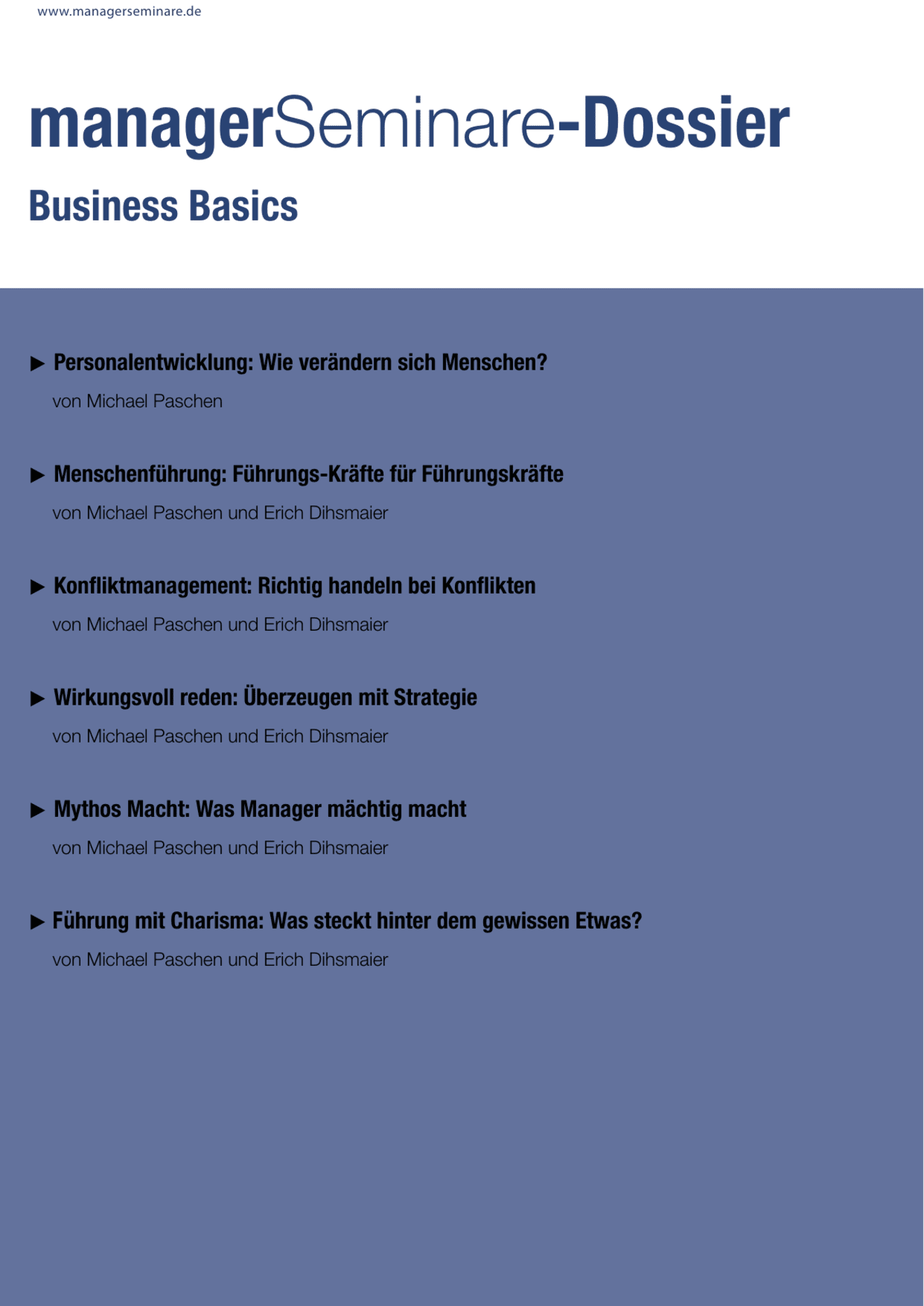 zum Dossier: Business Basics
