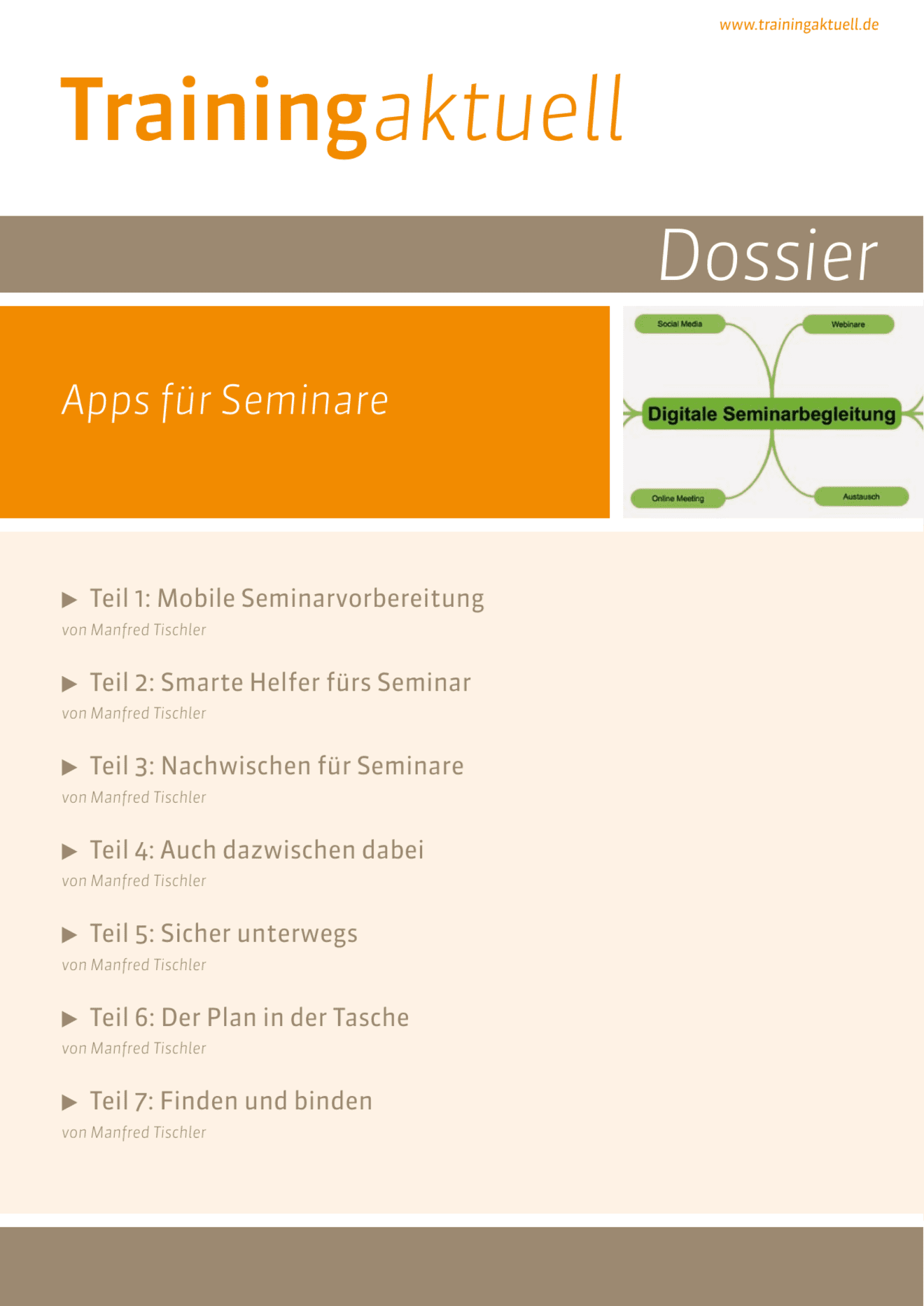 Dossier Apps für Seminare