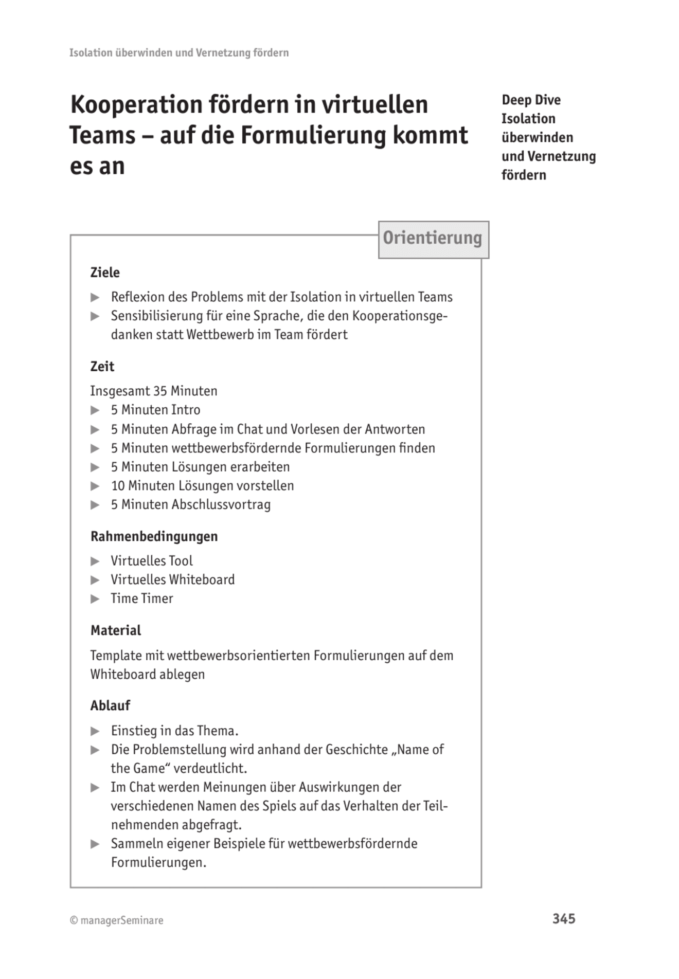 Tool  Online-Teamführung: Kooperation fördern in virtuellen Teams