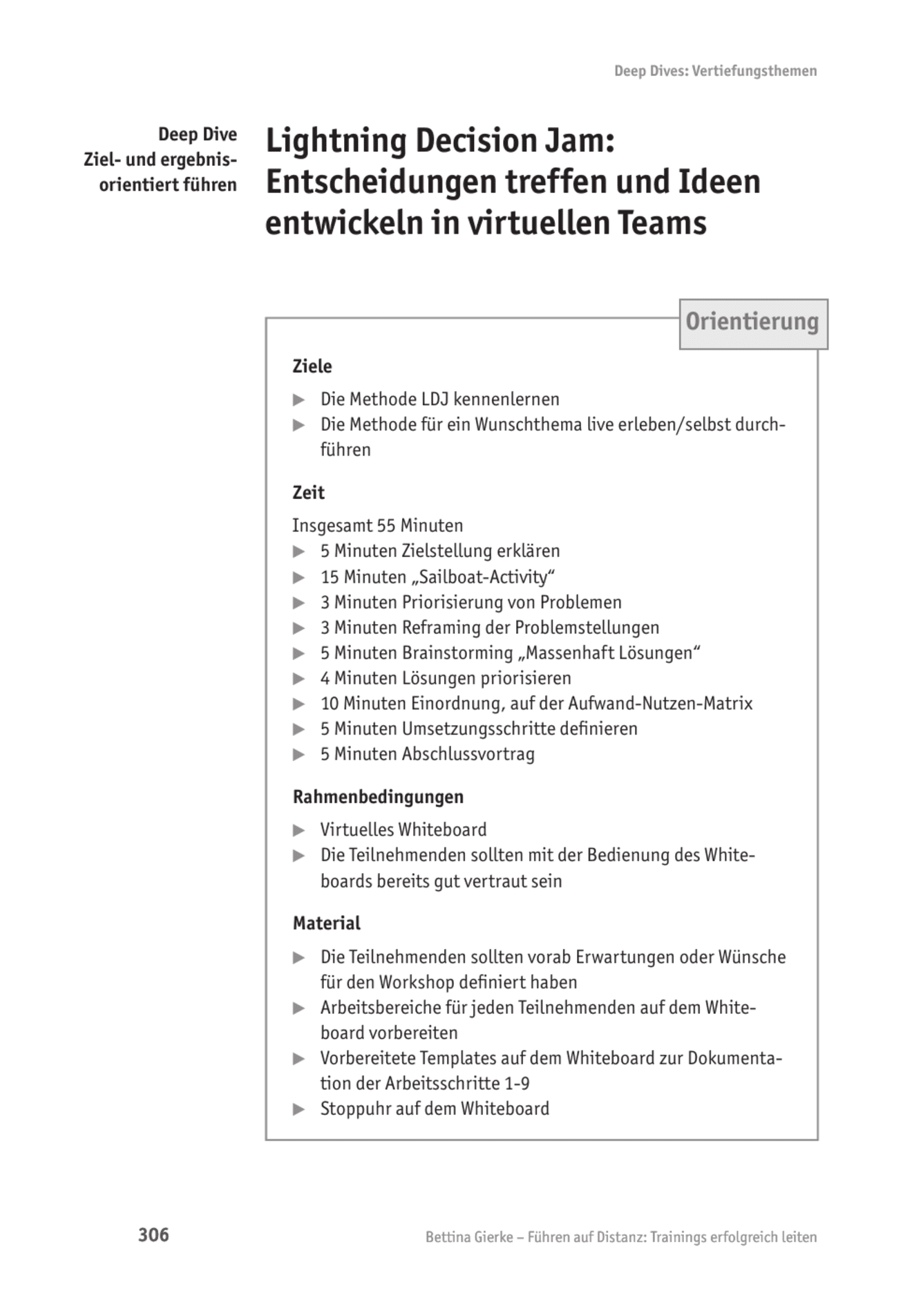 Tool  Online-Teamführung: Lightning Decision Jam – Entscheidungen treffen und Ideen entwickeln in virtuellen Teams