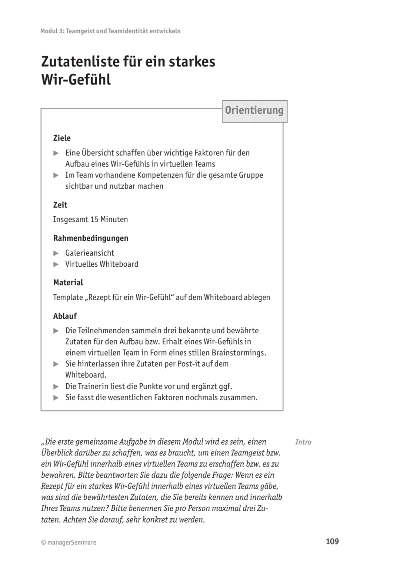 Tool  Online-Teamführung: Zutatenliste für ein starkes Wir-Gefühl