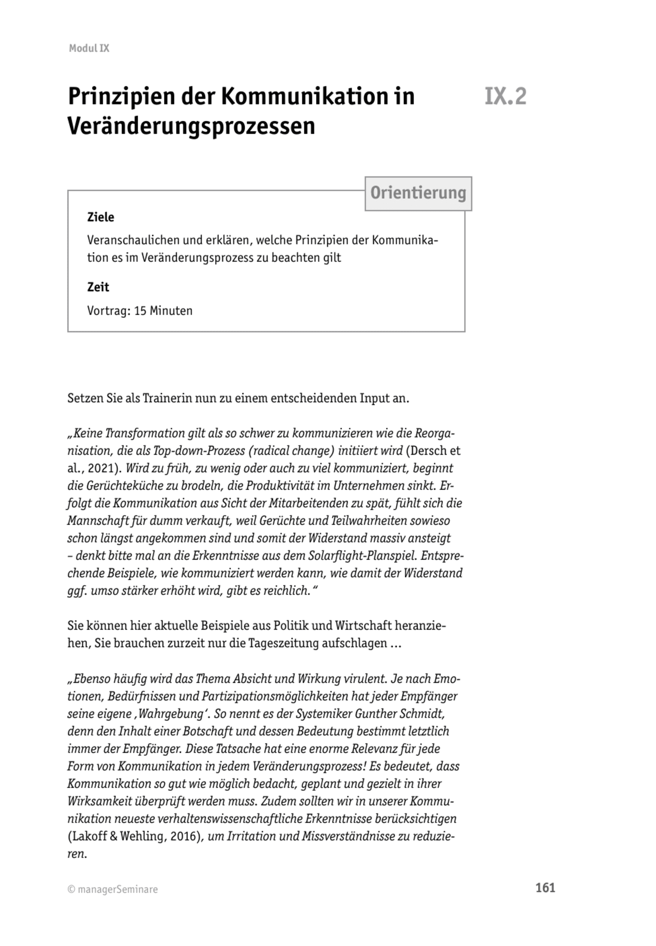 Tool  Change-Tool: Prinzipien der Kommunikation in Veränderungsprozessen