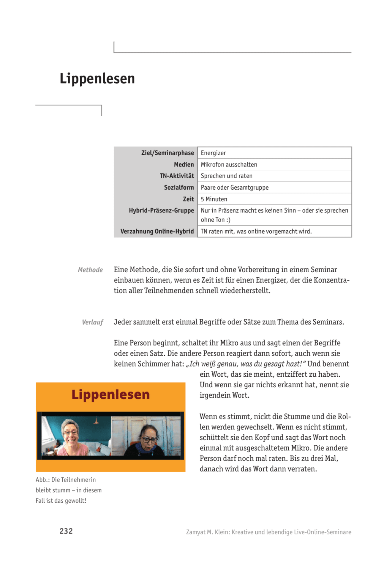 zum Tool: Online-Seminartool: Lippenlesen