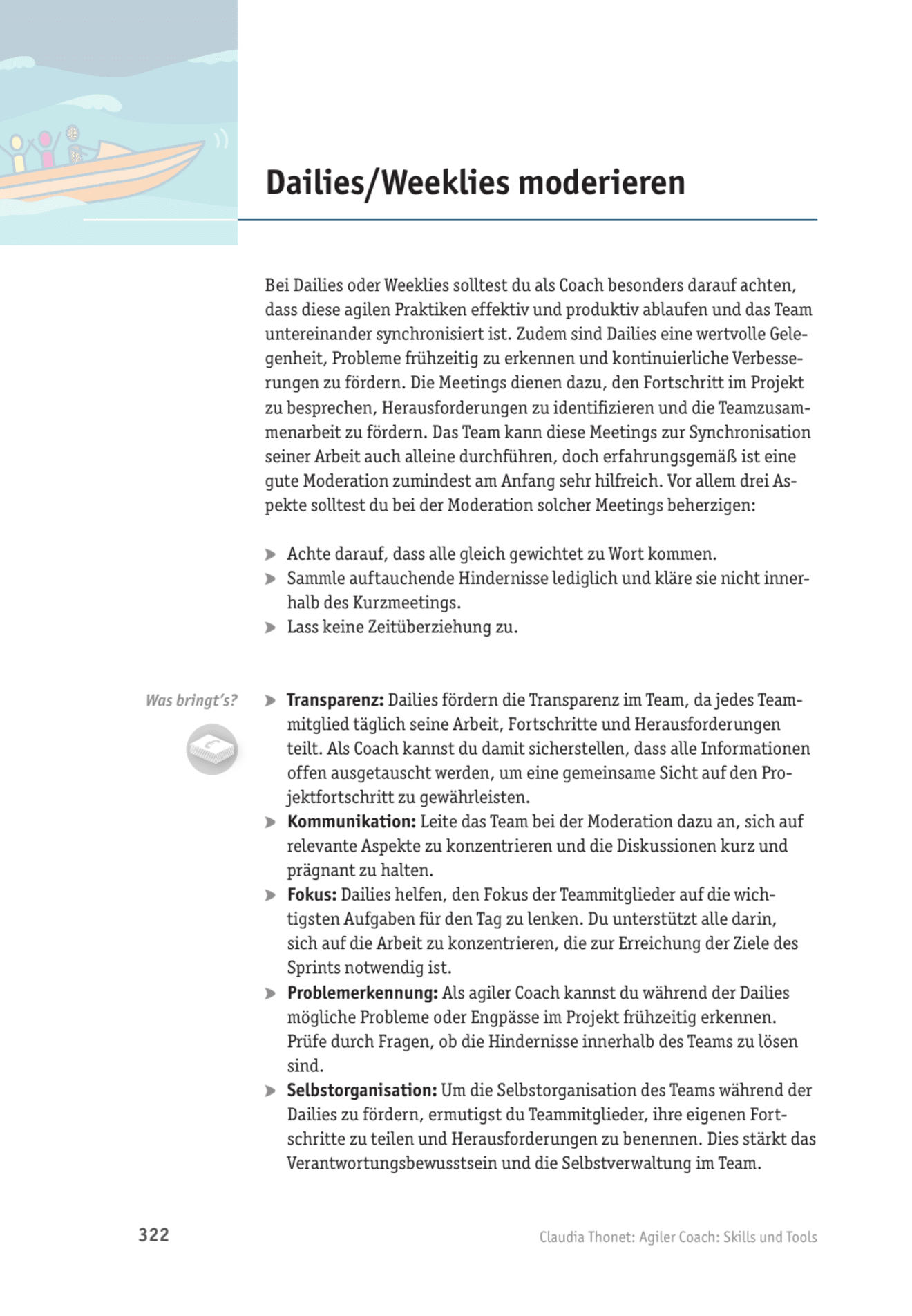 Tool  Agiles Coaching: Dailies/Weeklies moderieren