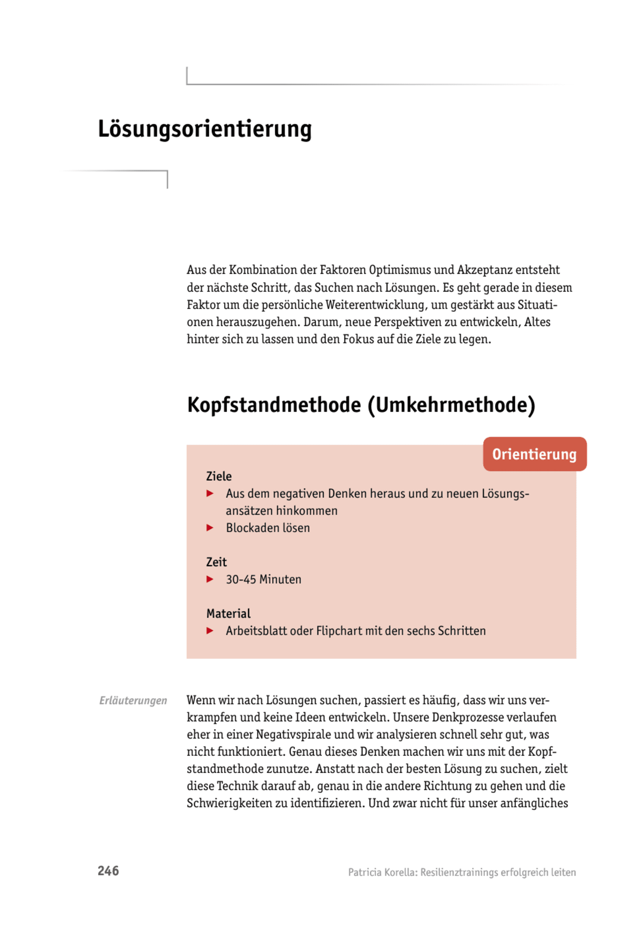 Tool  Resilienz-Training: Übungen zur Lösungsorientierung