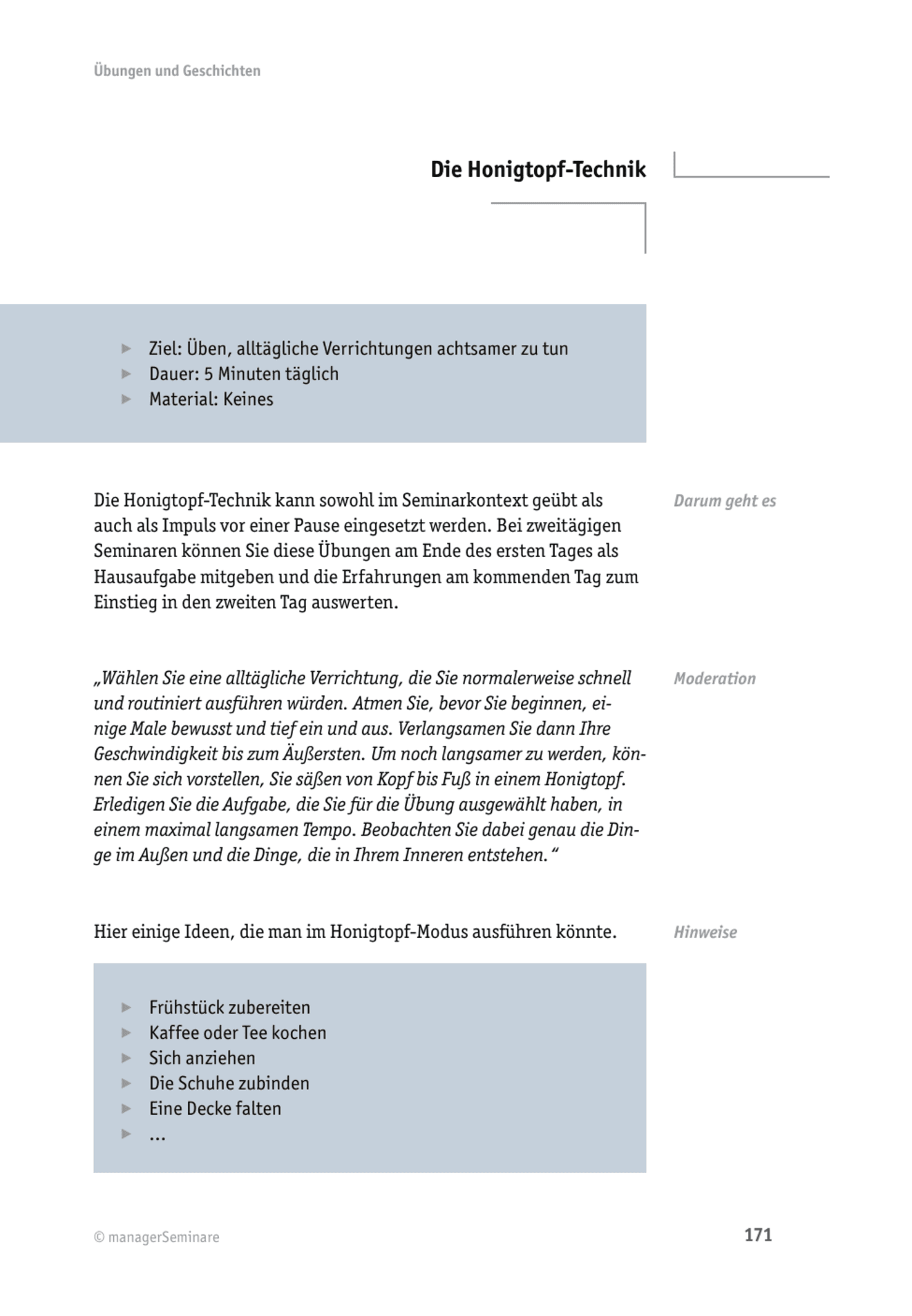 zum Tool: Achtsamkeits-Übung: Die Honigtopf-Technik