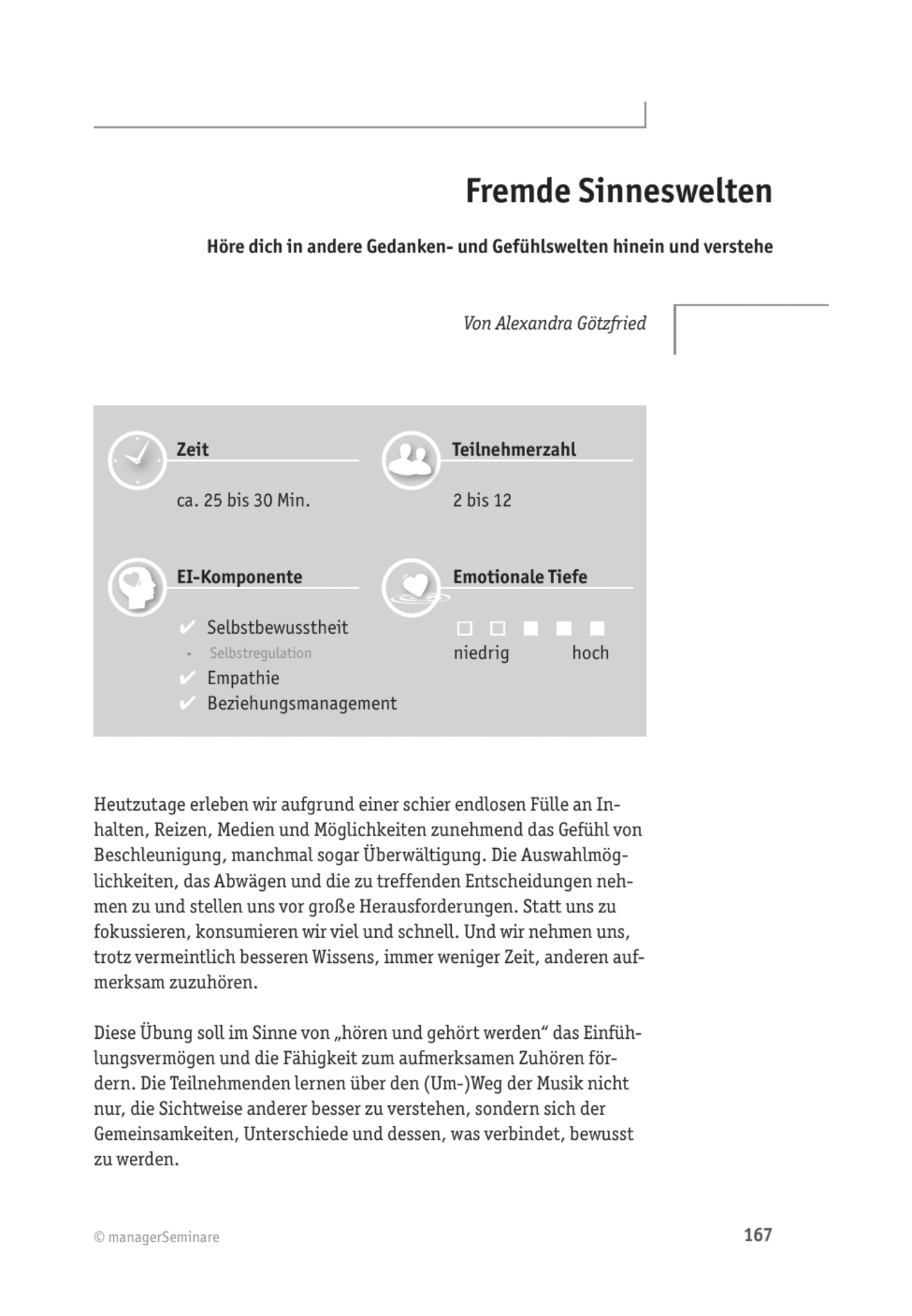 Tool  EQ-Tool: Fremde Sinneswelten