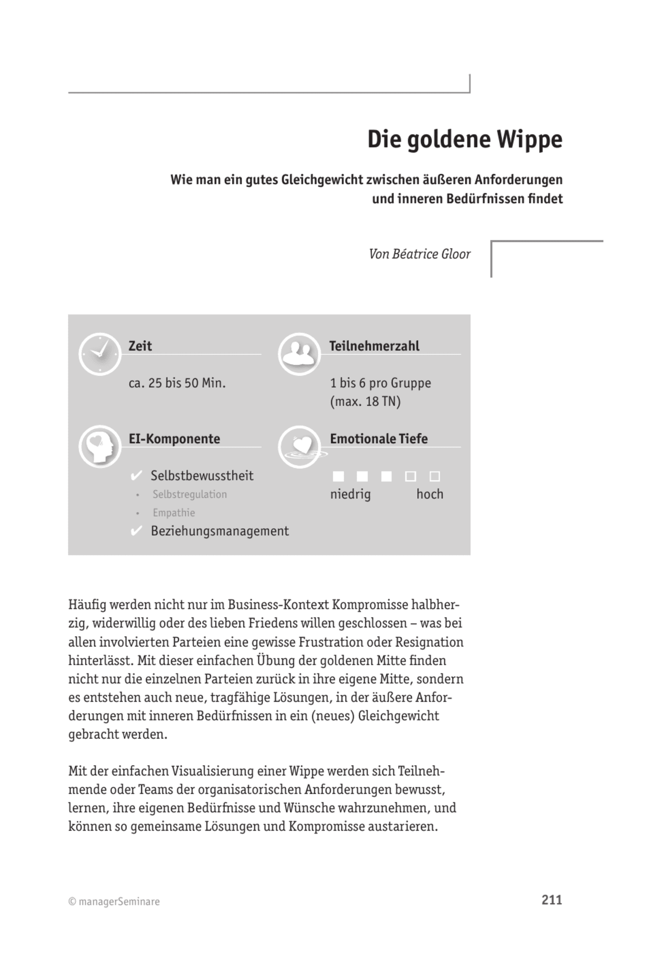 zum Tool: EQ-Tool: Die goldene Wippe
