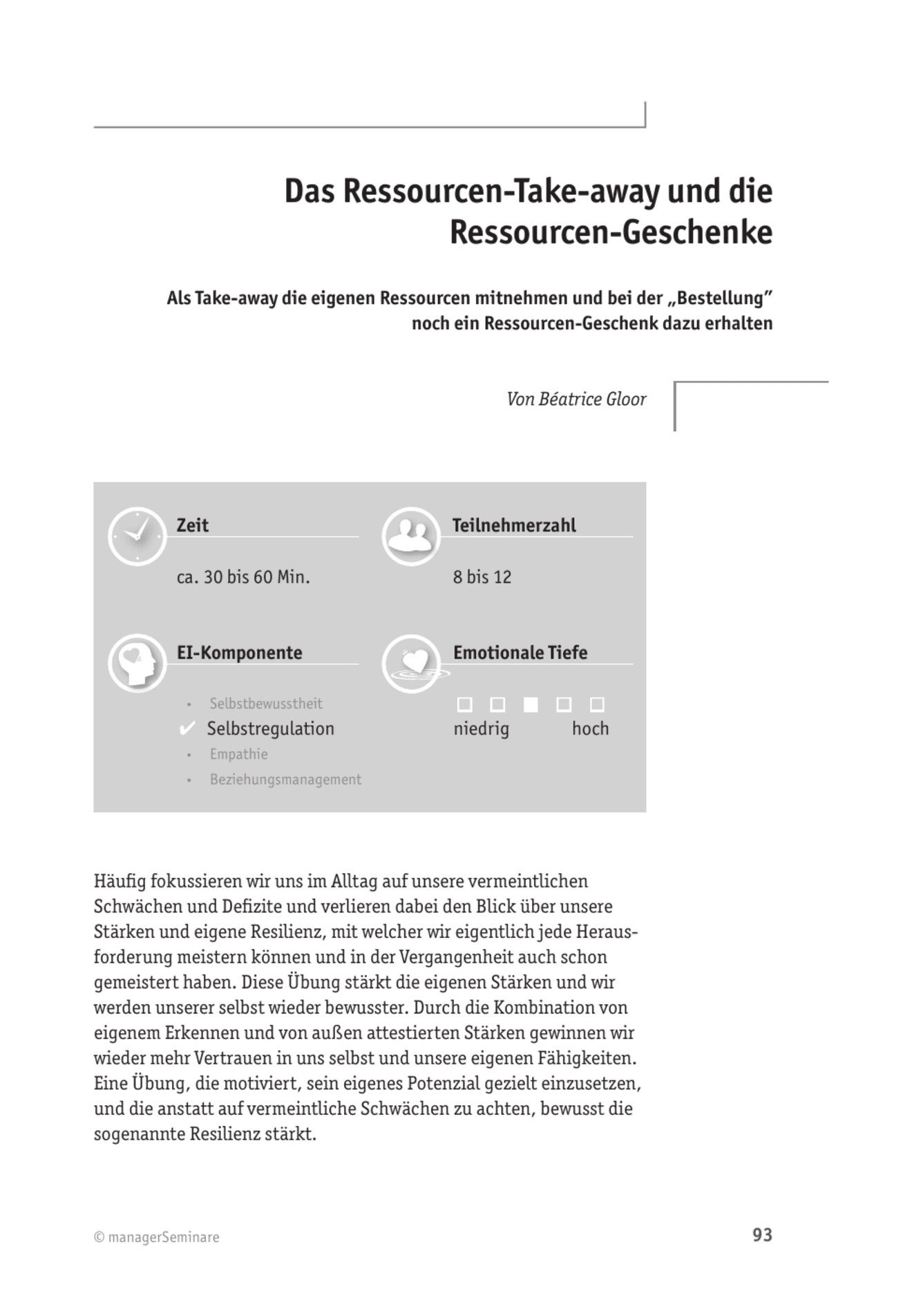 zum Tool: EQ-Tool: Das Ressourcen-Take-away und die Ressourcen-Geschenke
