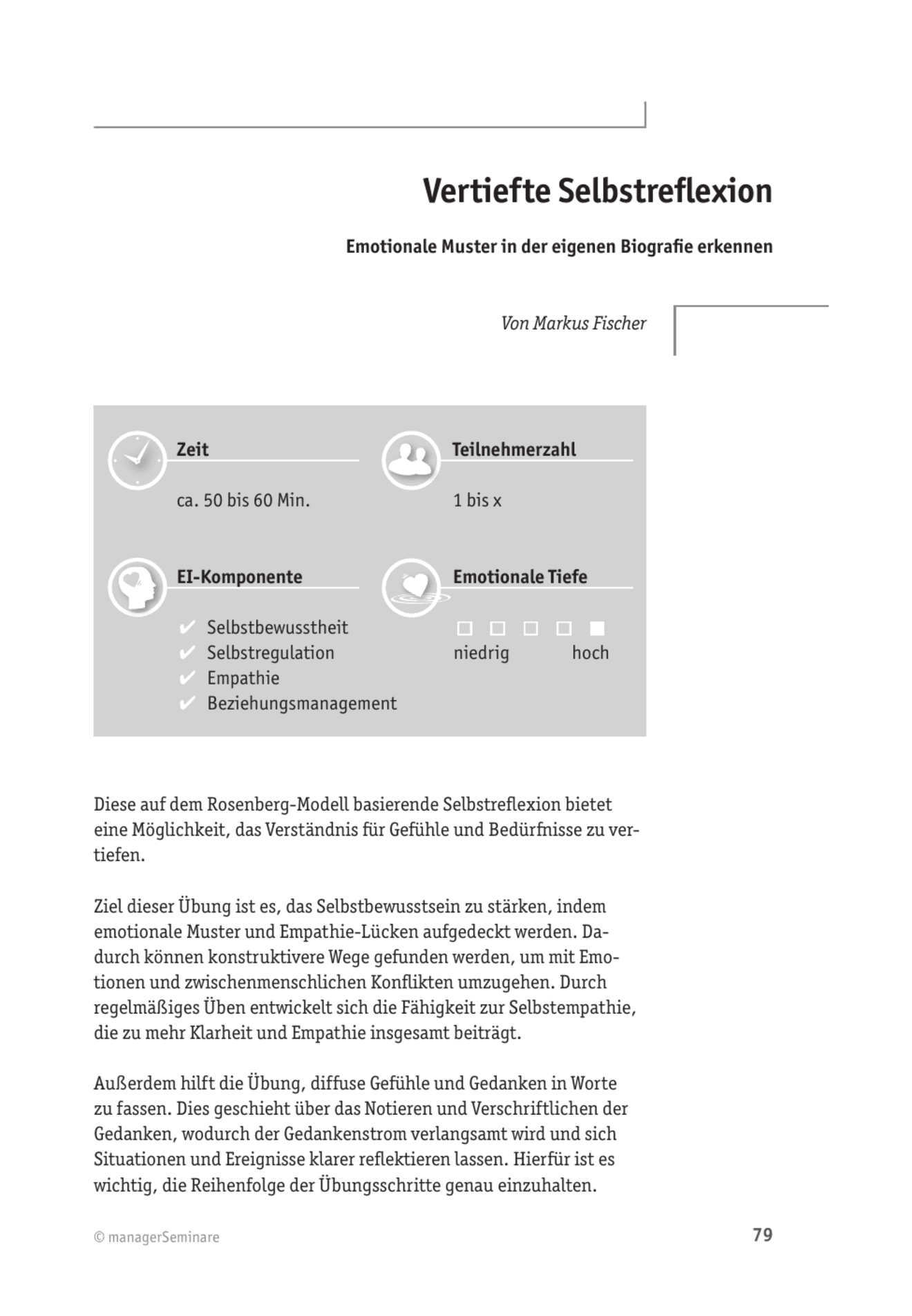 zum Tool: EQ-Tool: Vertiefte Selbstreflexion