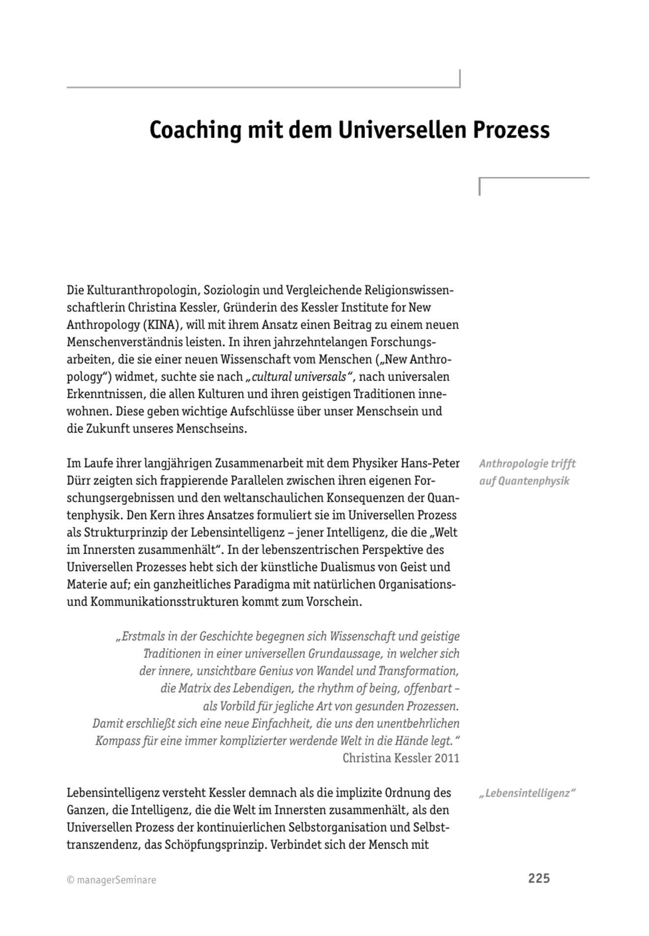 zum Fachbeitrag: Intuitions-Coaching: Coaching mit dem Universellen Prozess