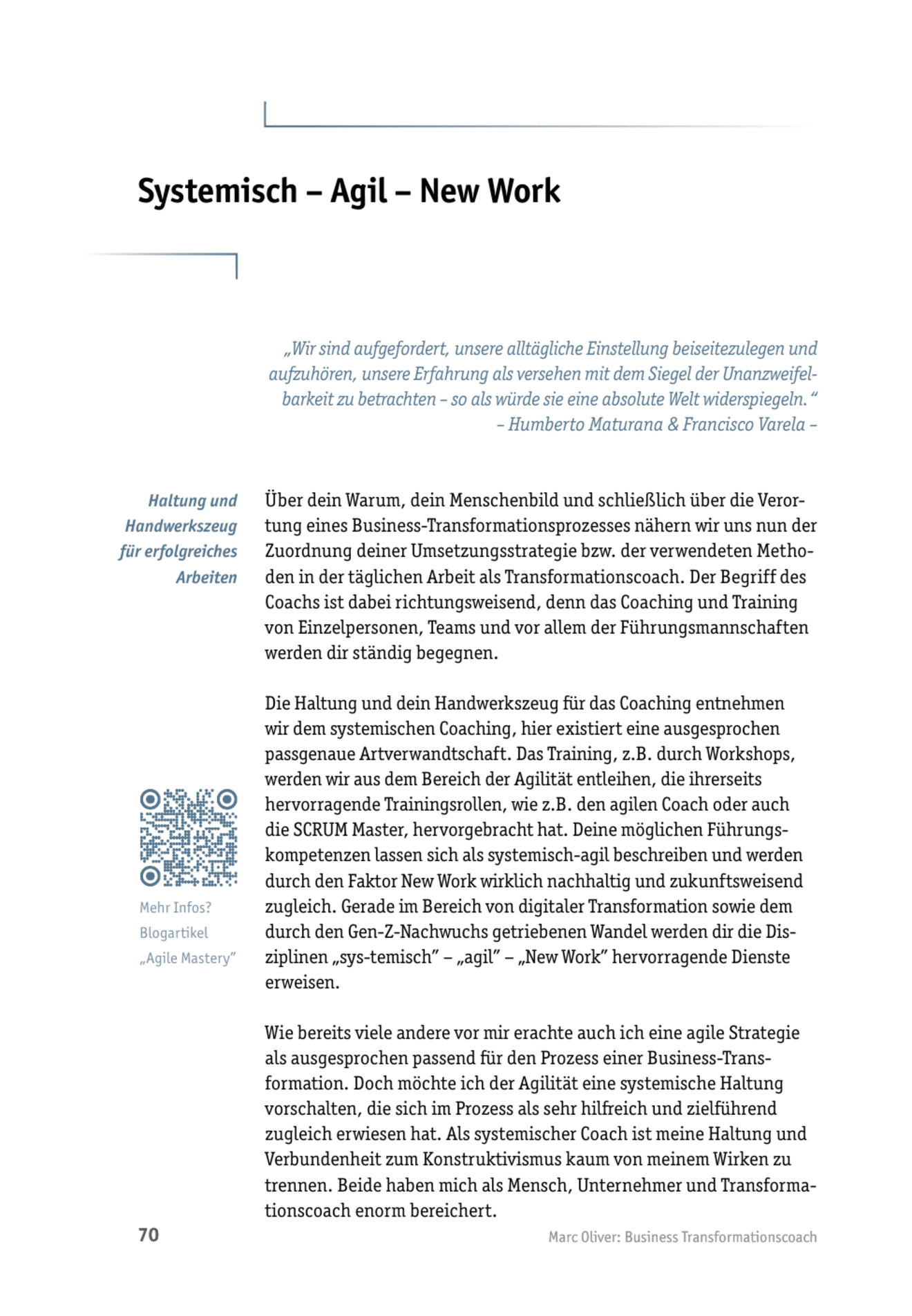 Tool  Transformations-Coaching: Systemisch – Agil – New Work