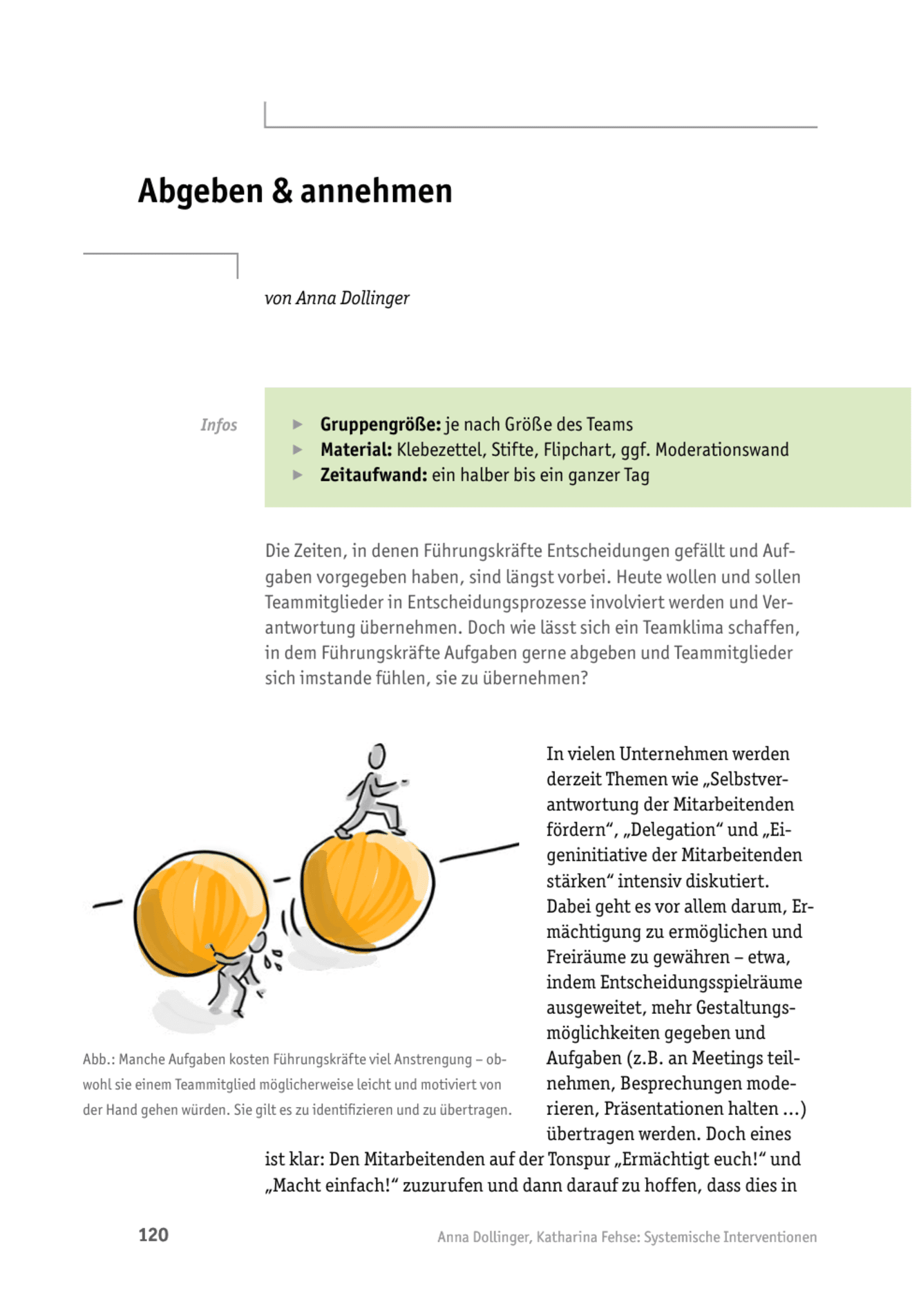 Teamcoaching-Tool: Abgeben & annehmen