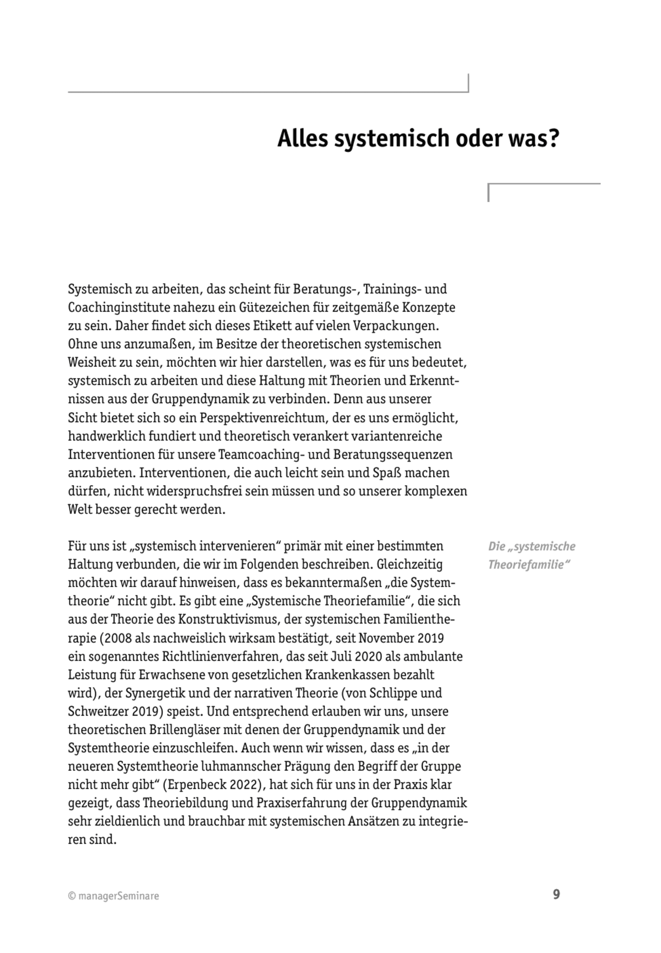 Teamcoaching: Alles systemisch oder was?