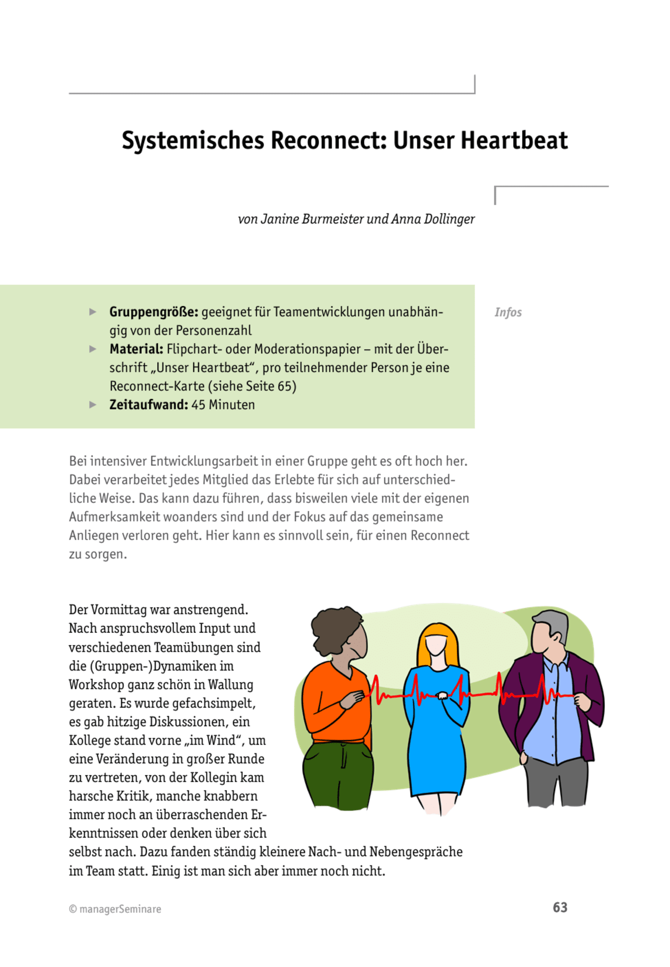 zum Tool: Teamcoaching-Tool: Systemisches Reconnect: Unser Heartbeat