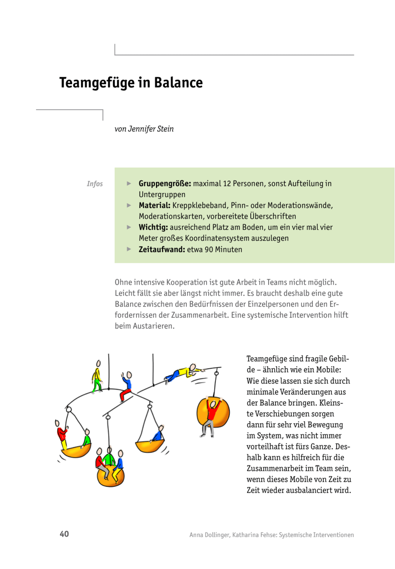 Teamcoaching-Tool: Teamgefüge in Balance