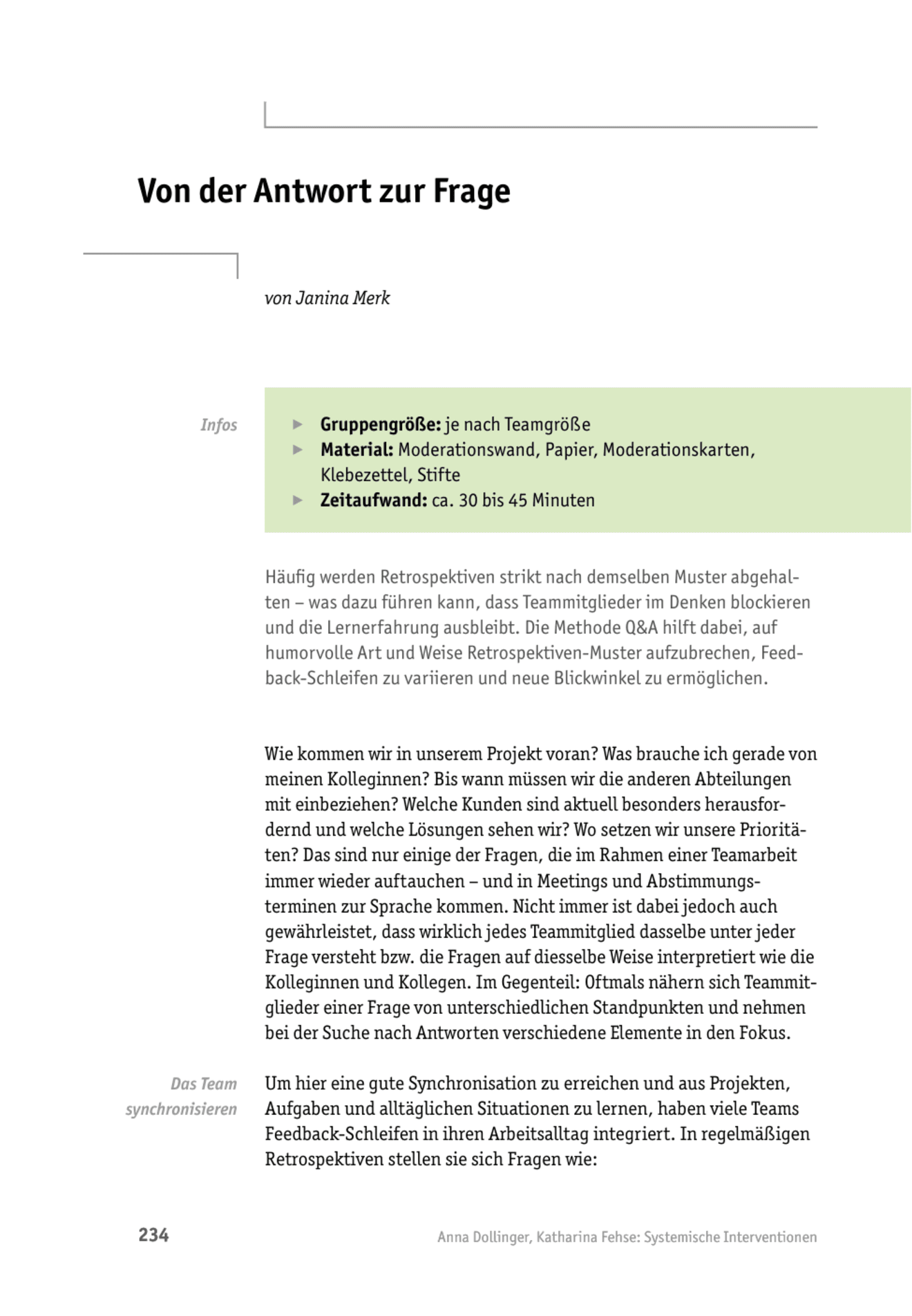 Tool  Teamcoaching-Tool: Von der Antwort zur Frage