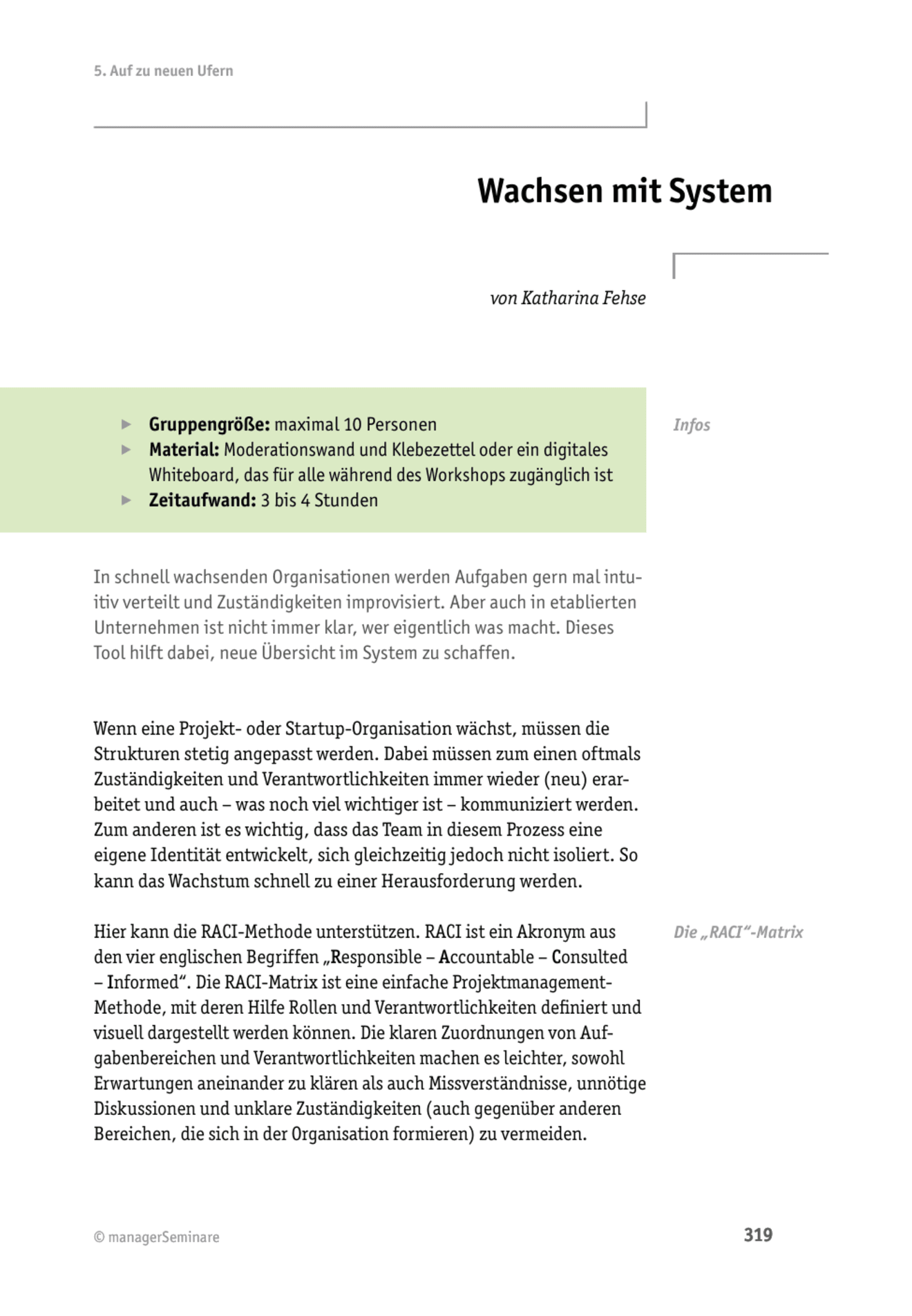Teamcoaching-Tool: Wachsen mit System