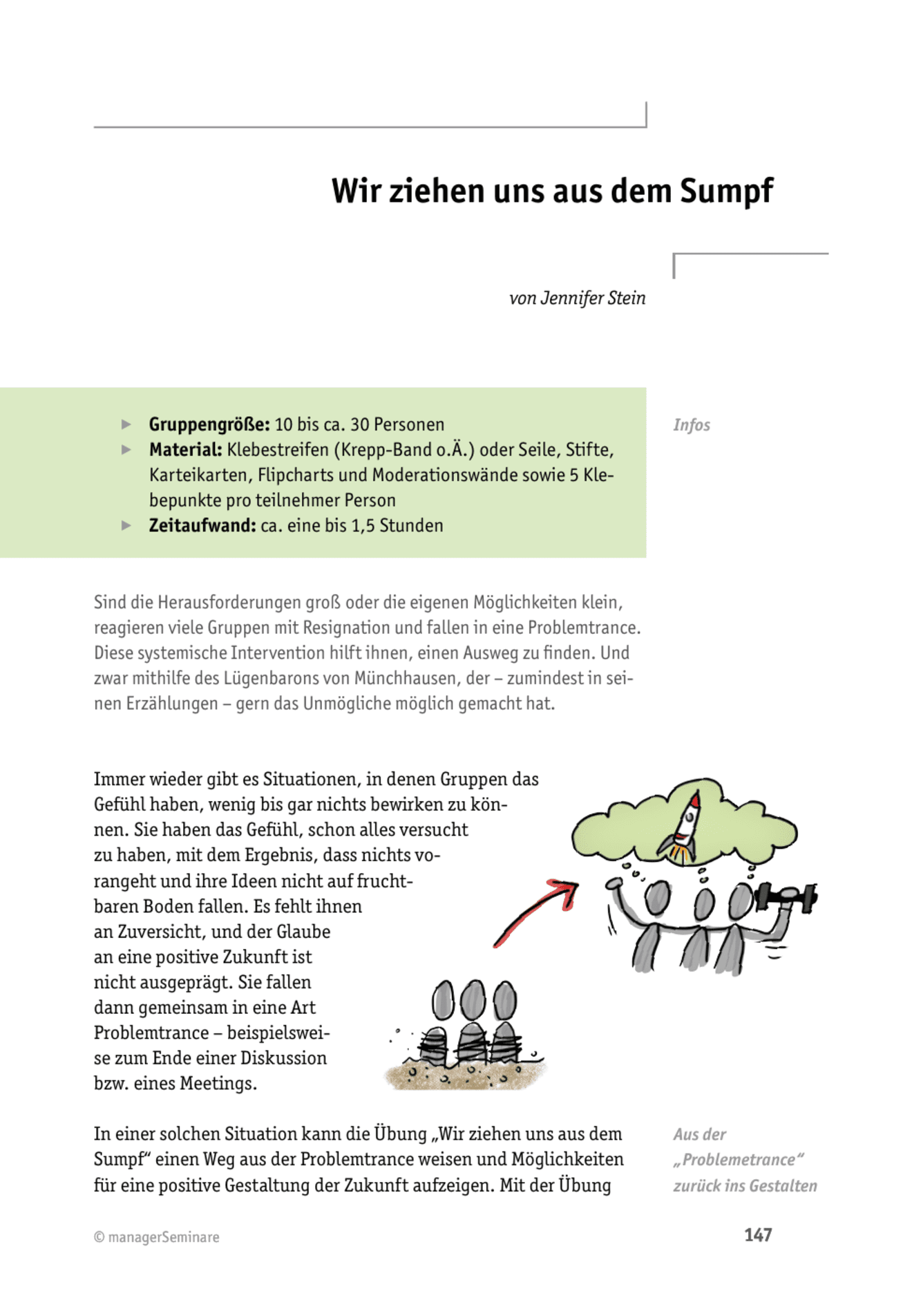 Tool  Teamcoaching-Tool: Wir ziehen uns aus dem Sumpf