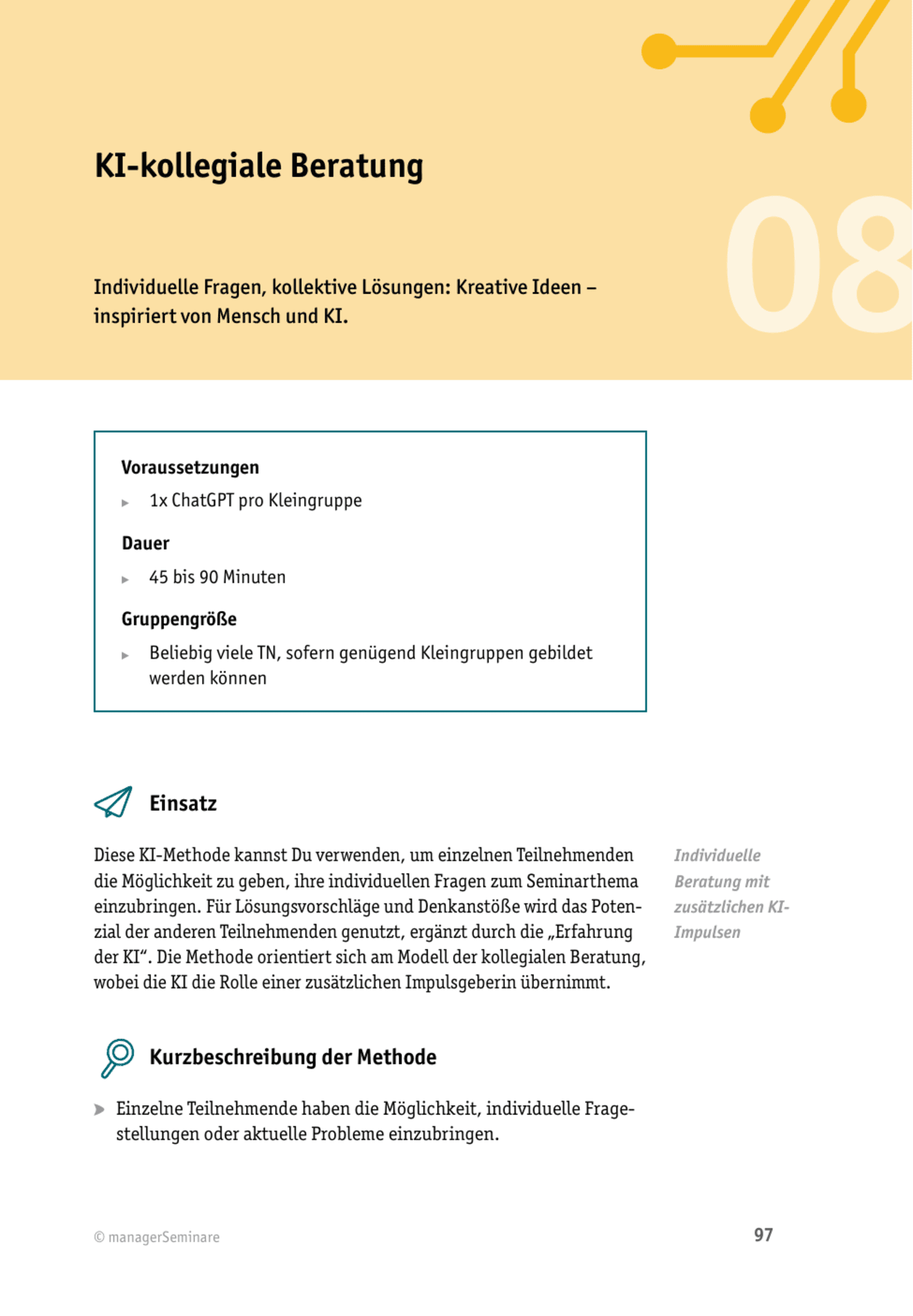 Tool  KI-Methode: KI-kollegiale Beratung