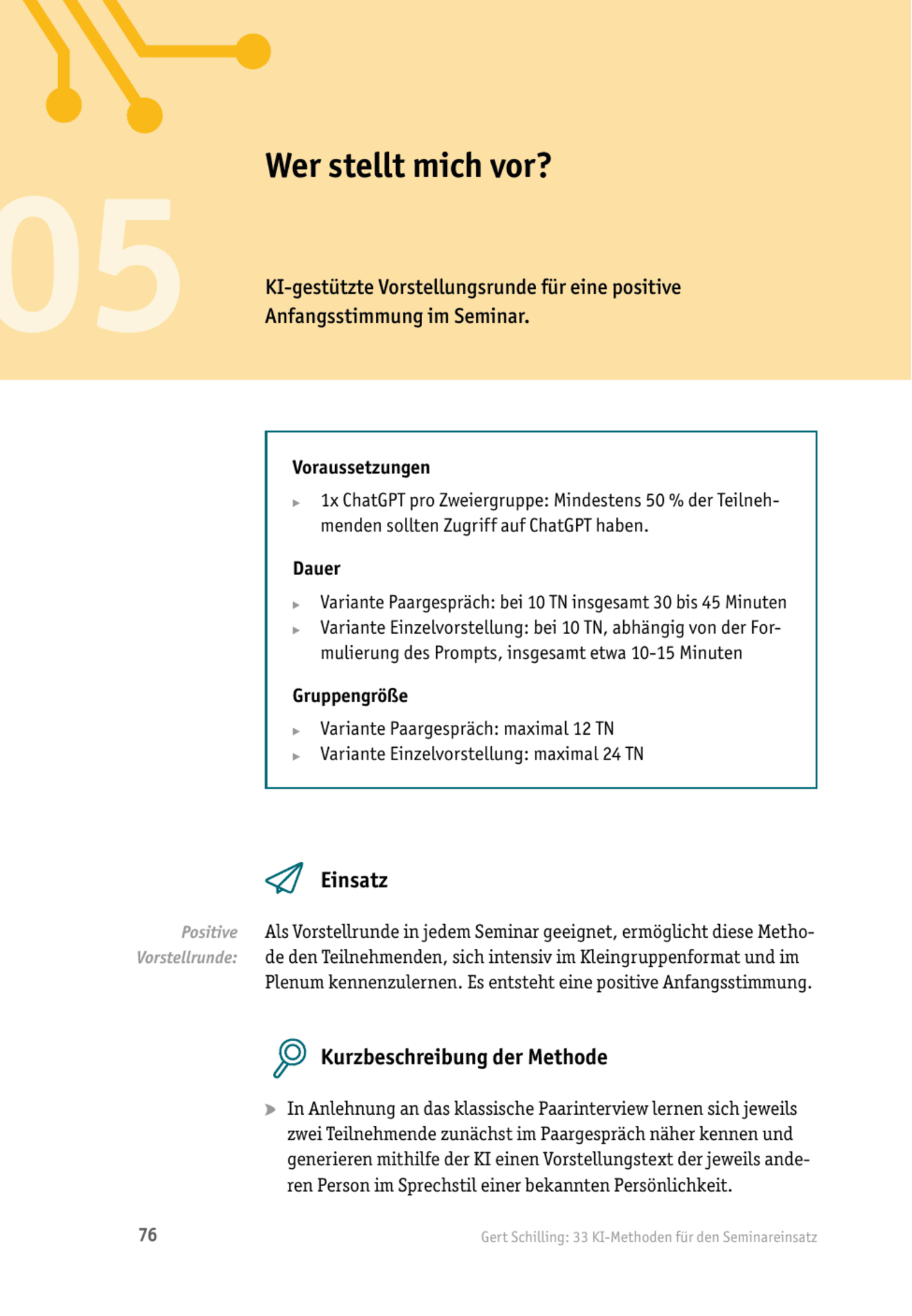 zum Tool: KI-Methode: Wer stellt mich vor?