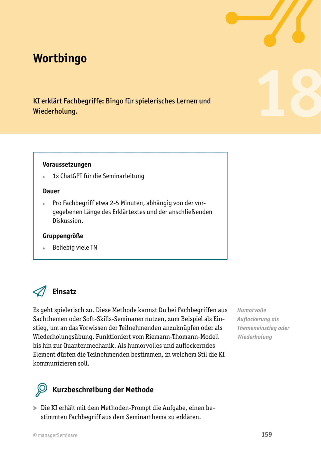 Tool  KI-Methode: Wortbingo