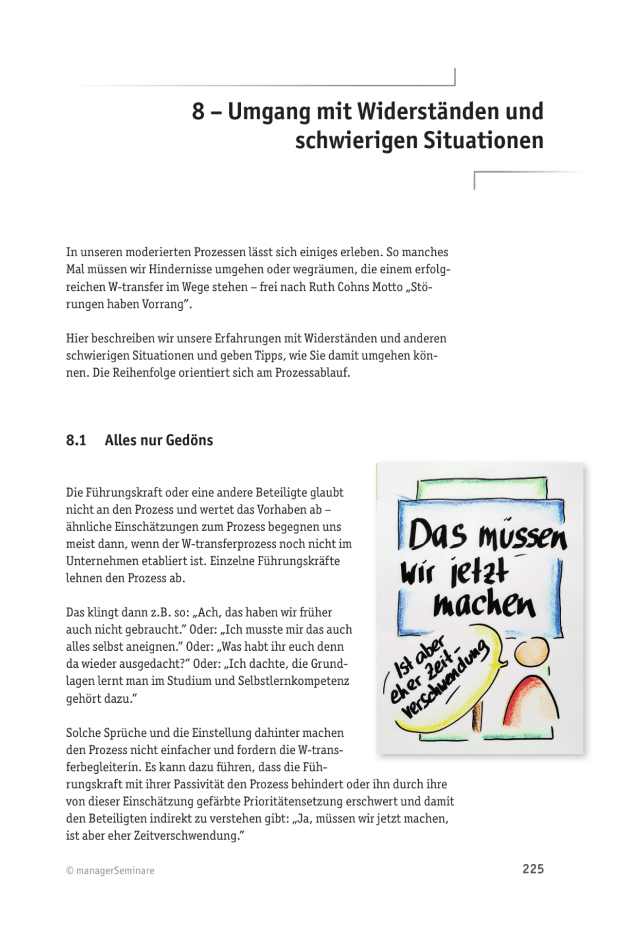 Tool  Wissenstransfer-Methode: Alles nur Gedöns – Umgang mit Widerständen