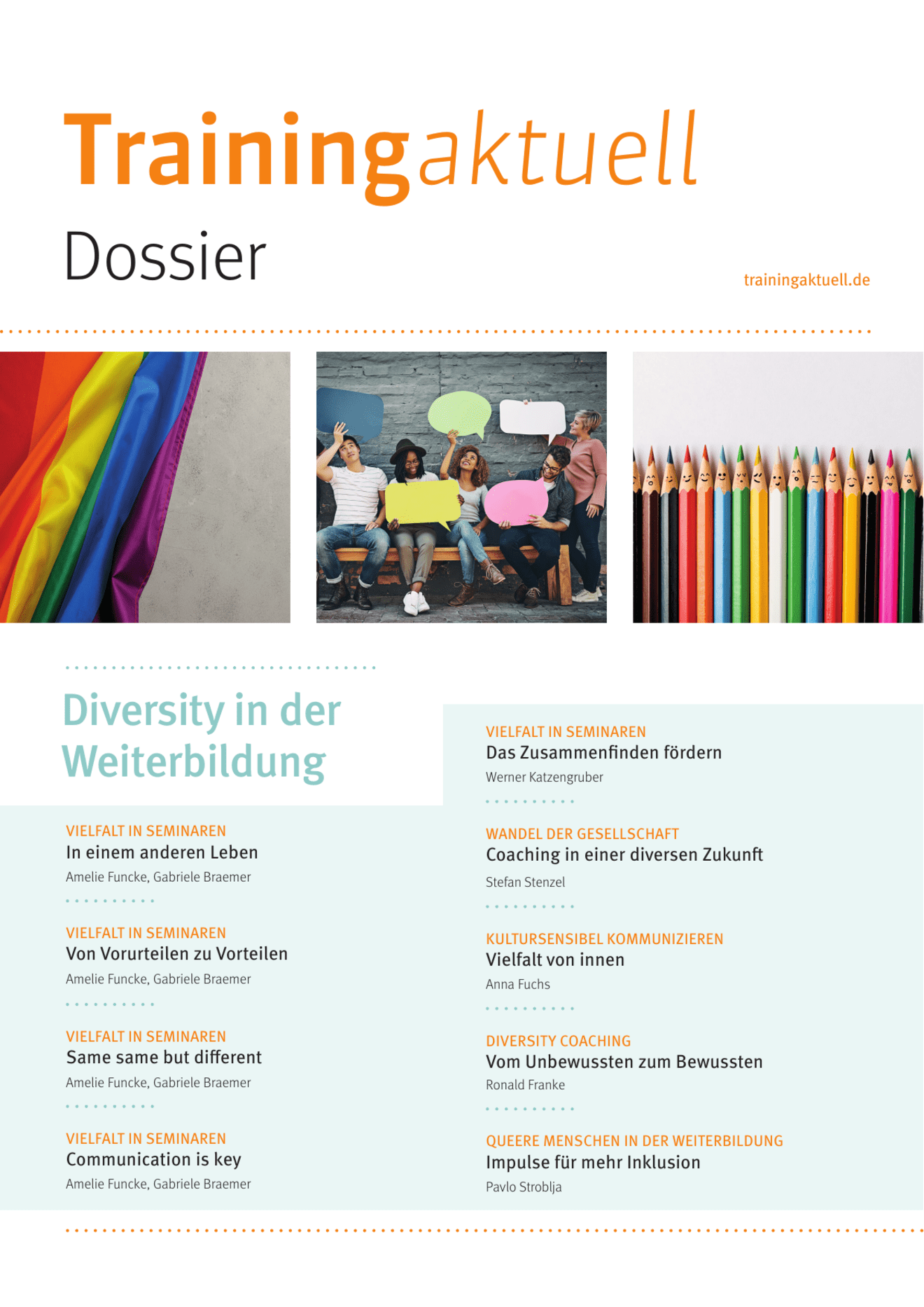 zum Dossier: Diversity in der Weiterbildung