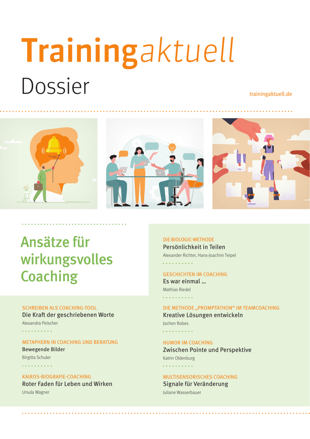 zum Dossier: Ansätze für wirkungsvolles Coaching