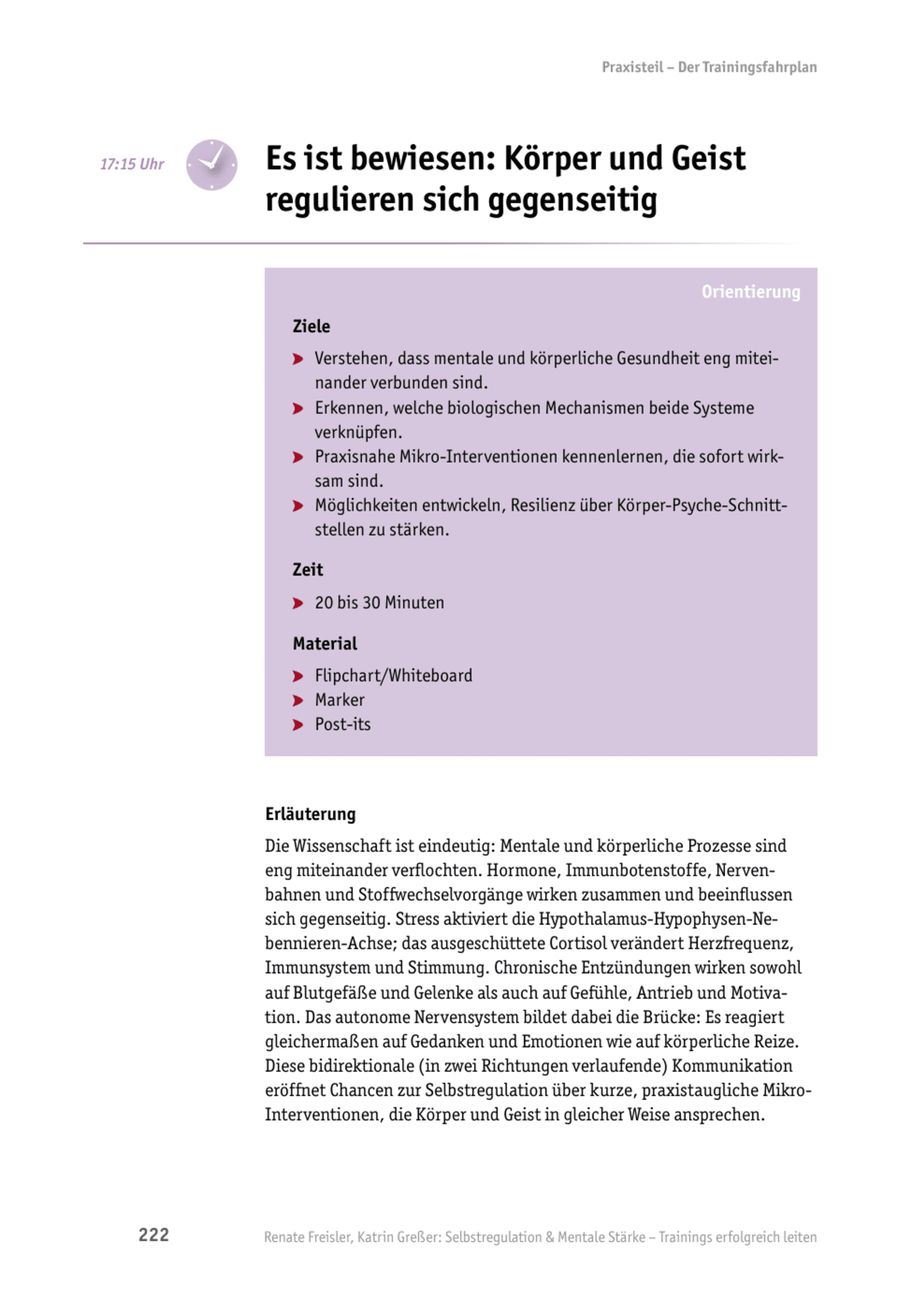 zum Tool: Selbstregulations-Tool: Körper und Geist regulieren sich gegenseitig