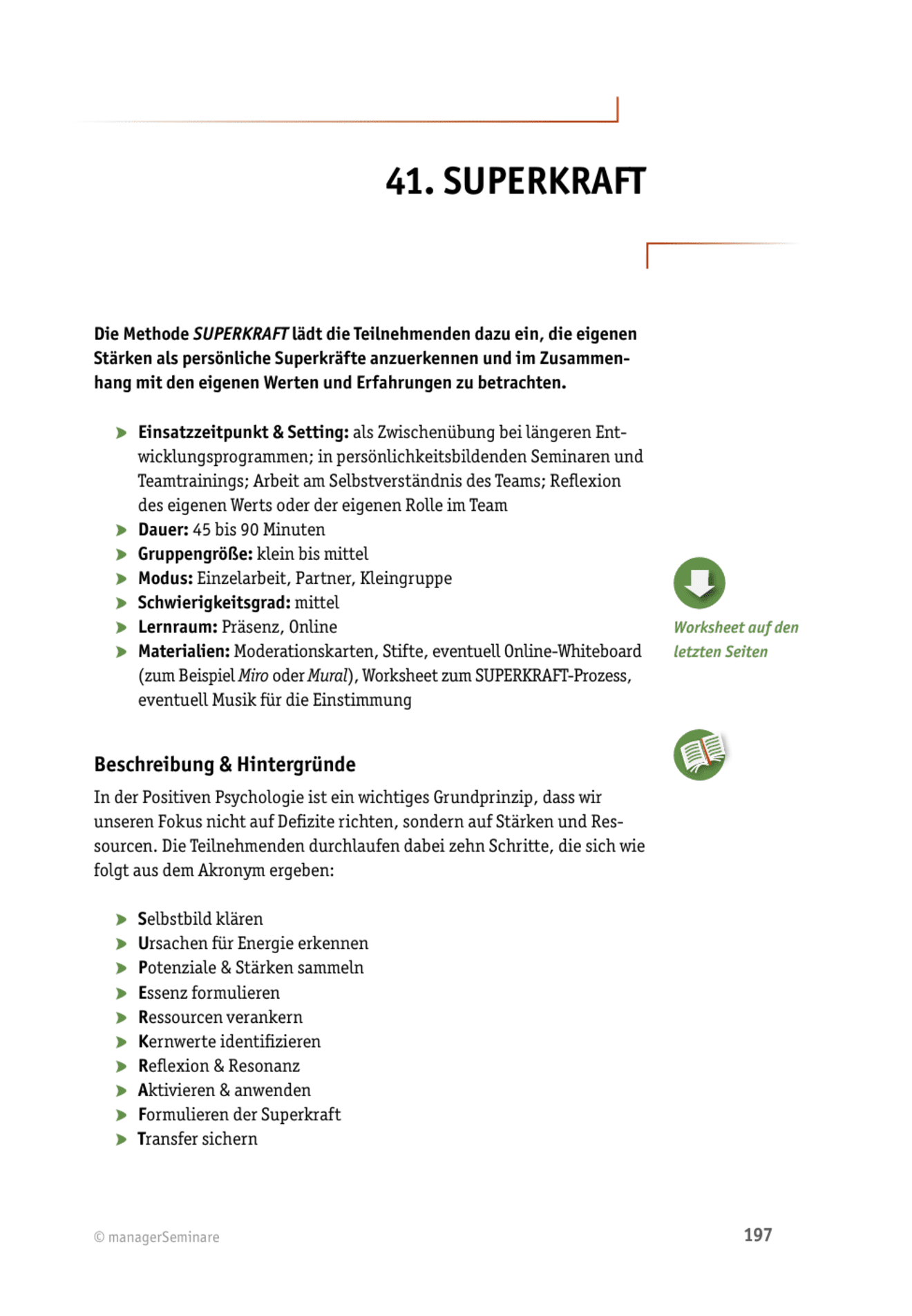 Coaching-Methode fürs Seminar: SUPERKRAFT