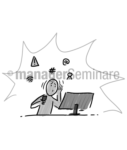 Grafik digitaler Stress