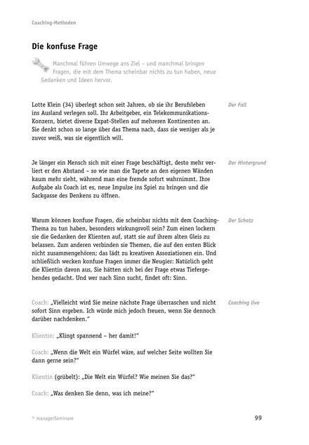 zum Tool: Coaching-Tool: Die konfuse Frage