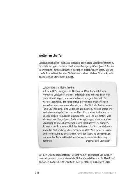 Emotionale Trainingmethode: Weltenerschaffer